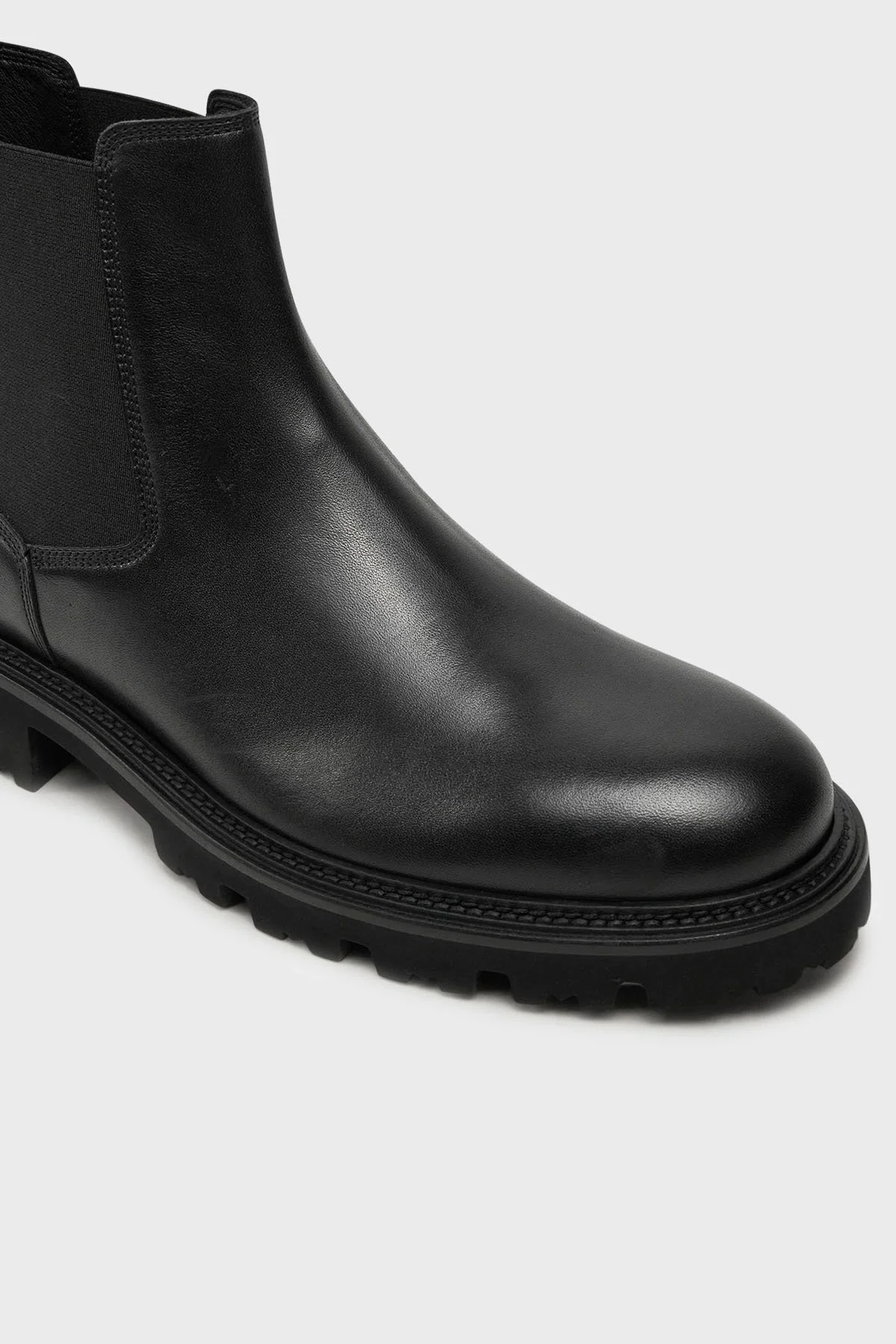 Boss Hakiki Deri Bilekli Erkek Bot 50529269 001 SİYAH - 3