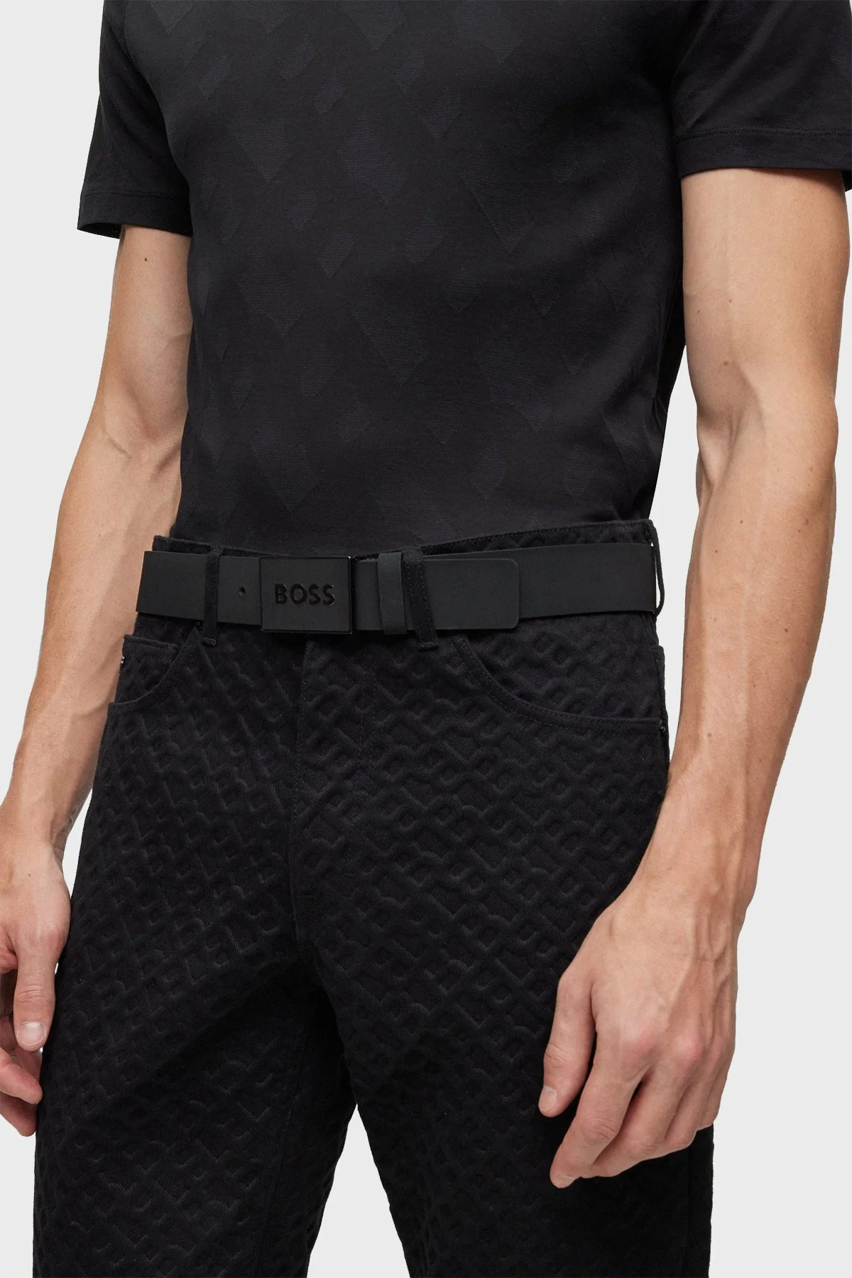 Boss Hakiki Deri Erkek Kemer 50471333 003 SİYAH - 2