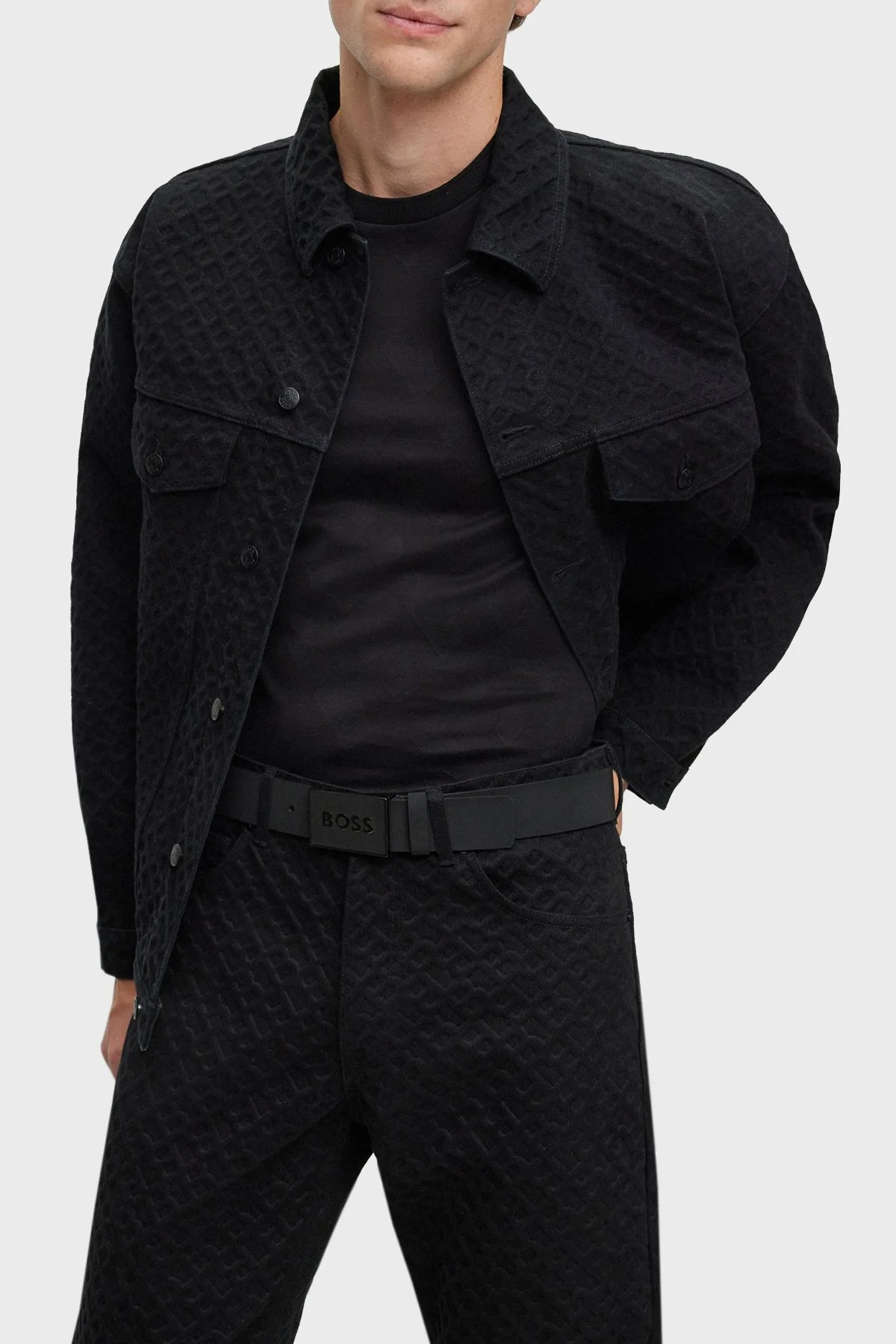 Boss Hakiki Deri Erkek Kemer 50471333 003 SİYAH - 3