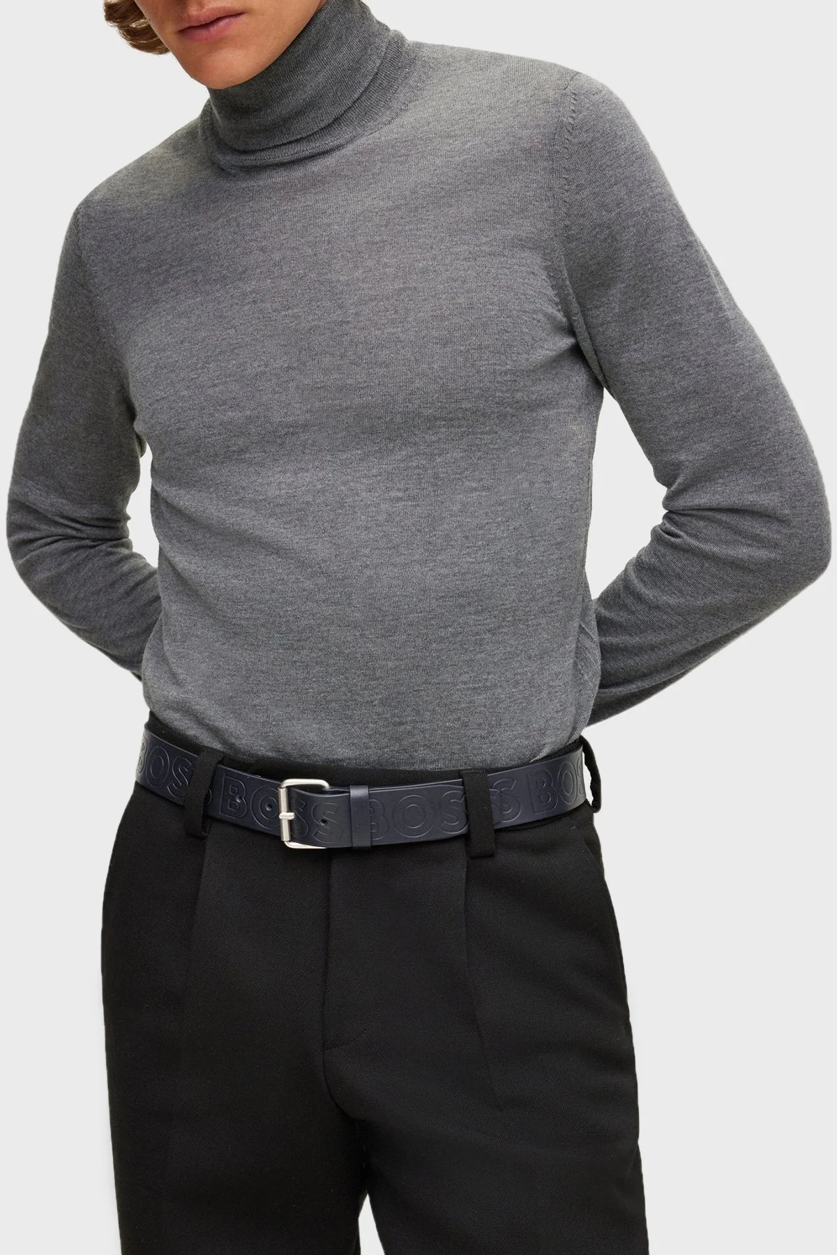 Boss Hakiki Deri Erkek Kemer 50481111 001 SİYAH - 2