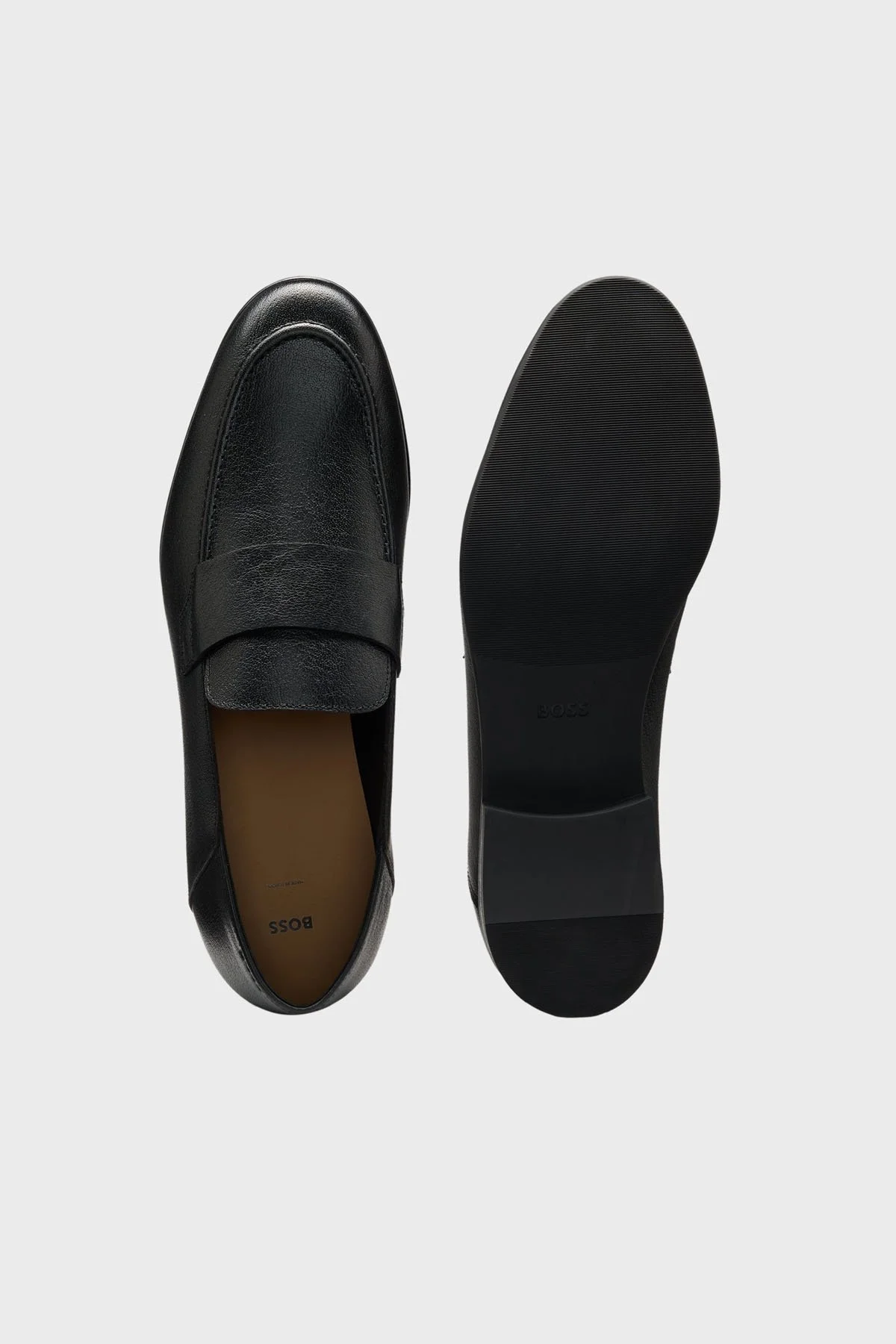 Boss Hakiki Deri Loafer Erkek Ayakkabı 50548074 001 SİYAH - 5