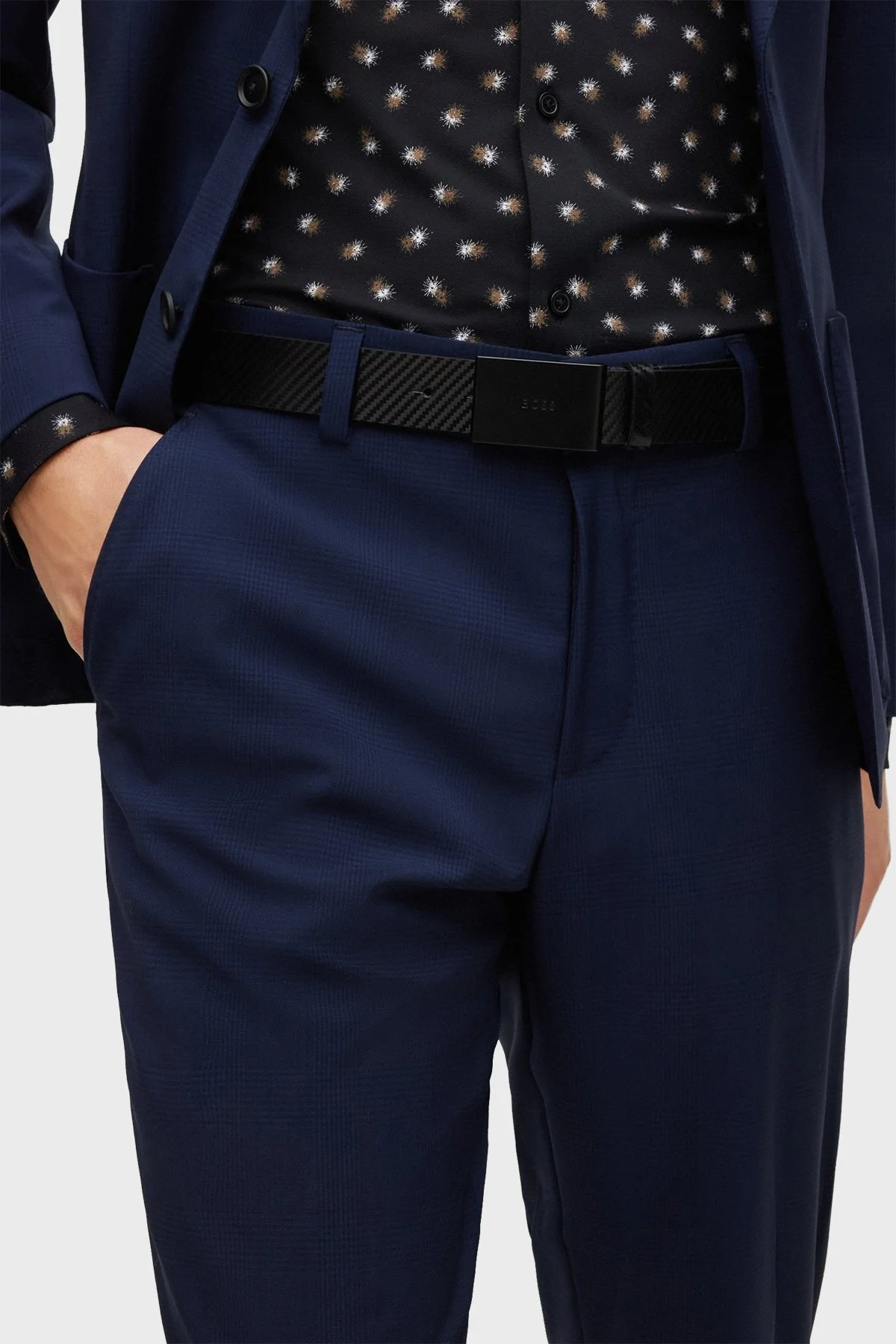 Boss Hakiki Deri Logolu Erkek Kemer 50486758 001 SİYAH - 2