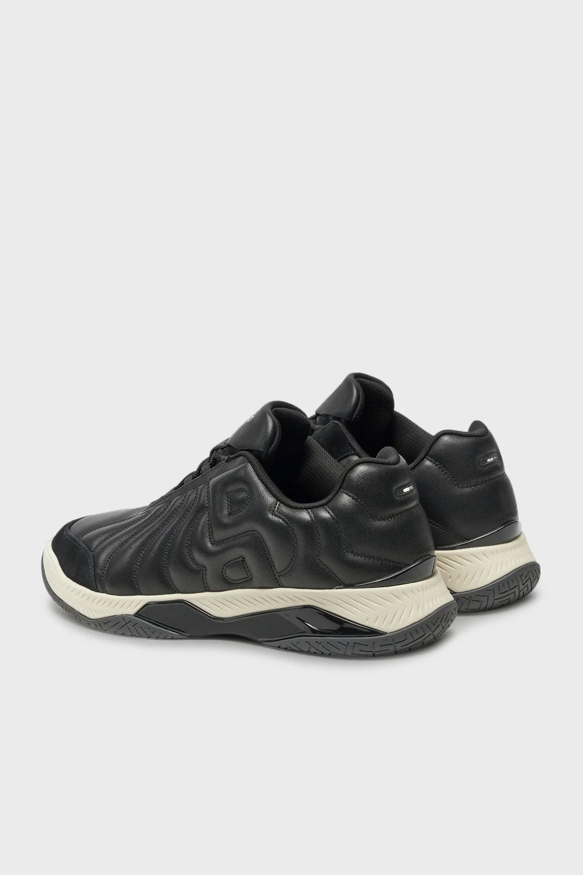 Boss Hakiki Deri Logolu Sneaker Erkek Ayakkabı 50523190 001 SİYAH - 4