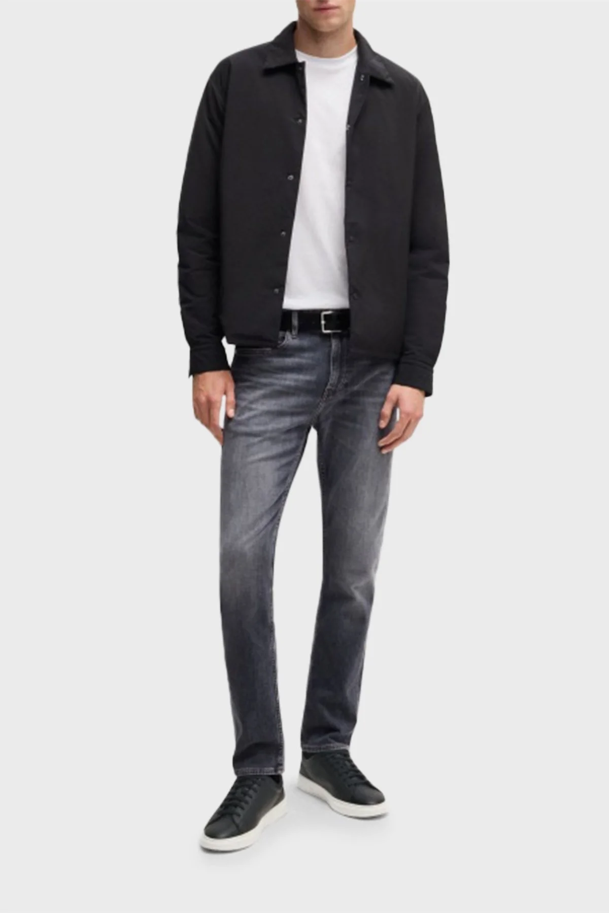 Boss Hakiki Deri Logolu Sneaker Erkek Ayakkabı 50536480 002 SİYAH - 2