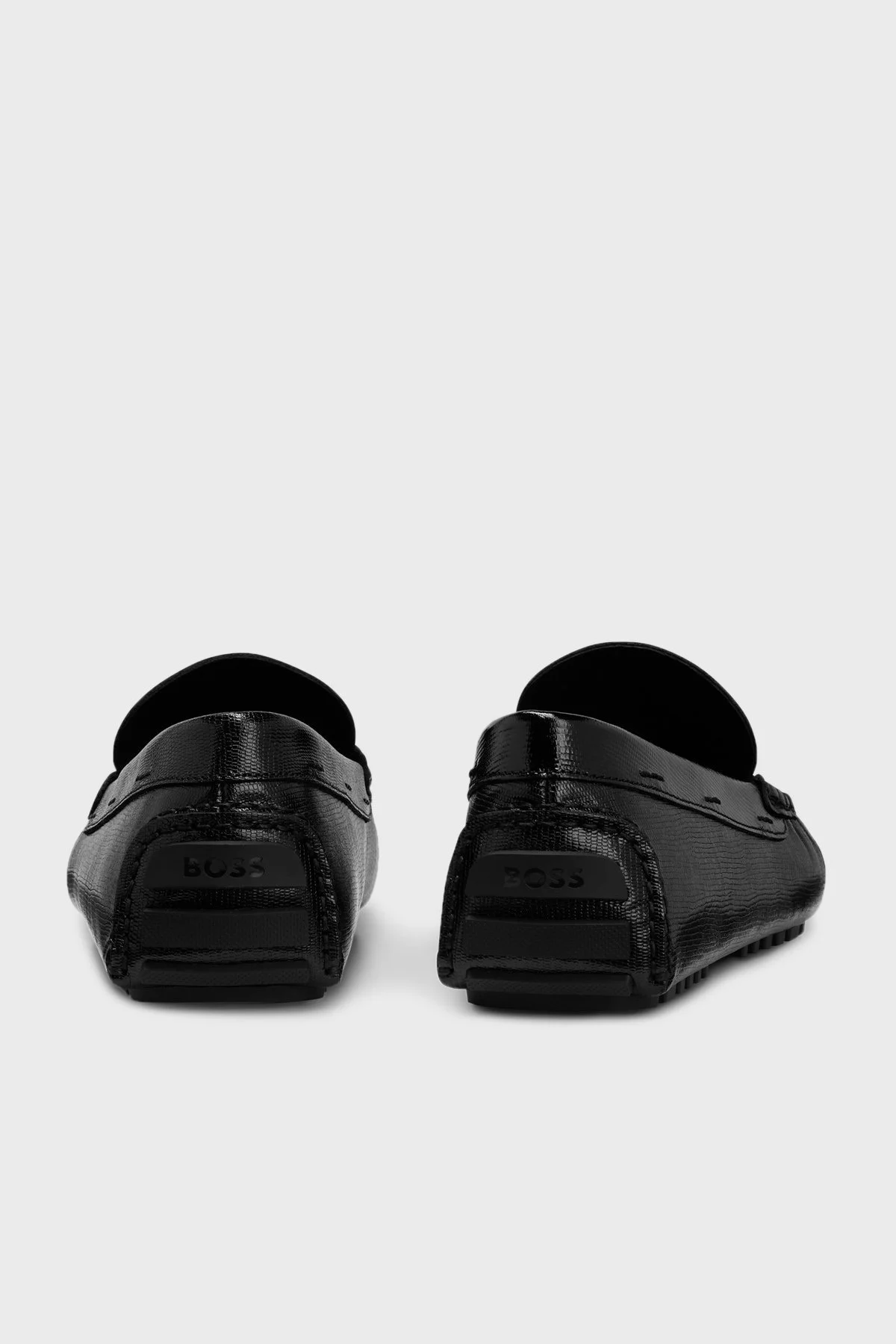 Boss Hakiki Deri Makosen Erkek Ayakkabı 50482751 001 SİYAH - 4