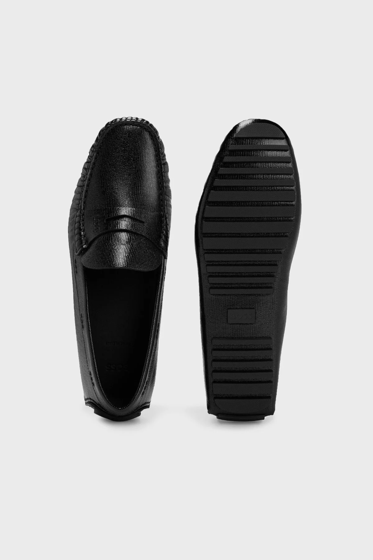 Boss Hakiki Deri Makosen Erkek Ayakkabı 50482751 001 SİYAH - 5