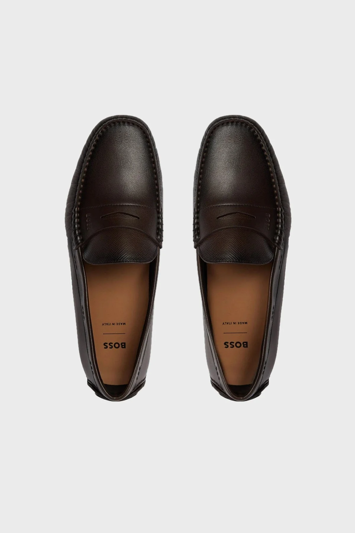 Boss Hakiki Deri Makosen Erkek Ayakkabı 50507551 204 KAHVE - 11