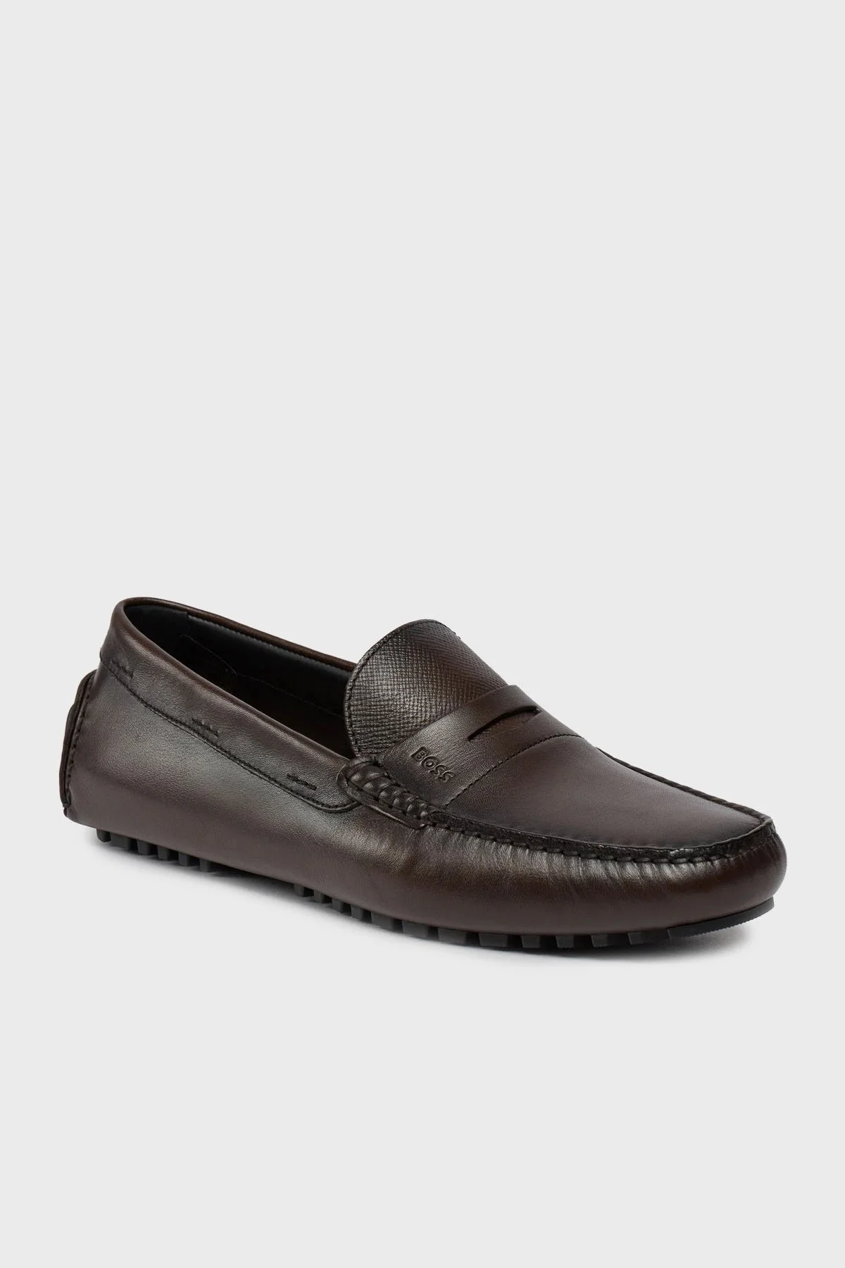 Boss Hakiki Deri Makosen Erkek Ayakkabı 50507551 204 KAHVE - 12