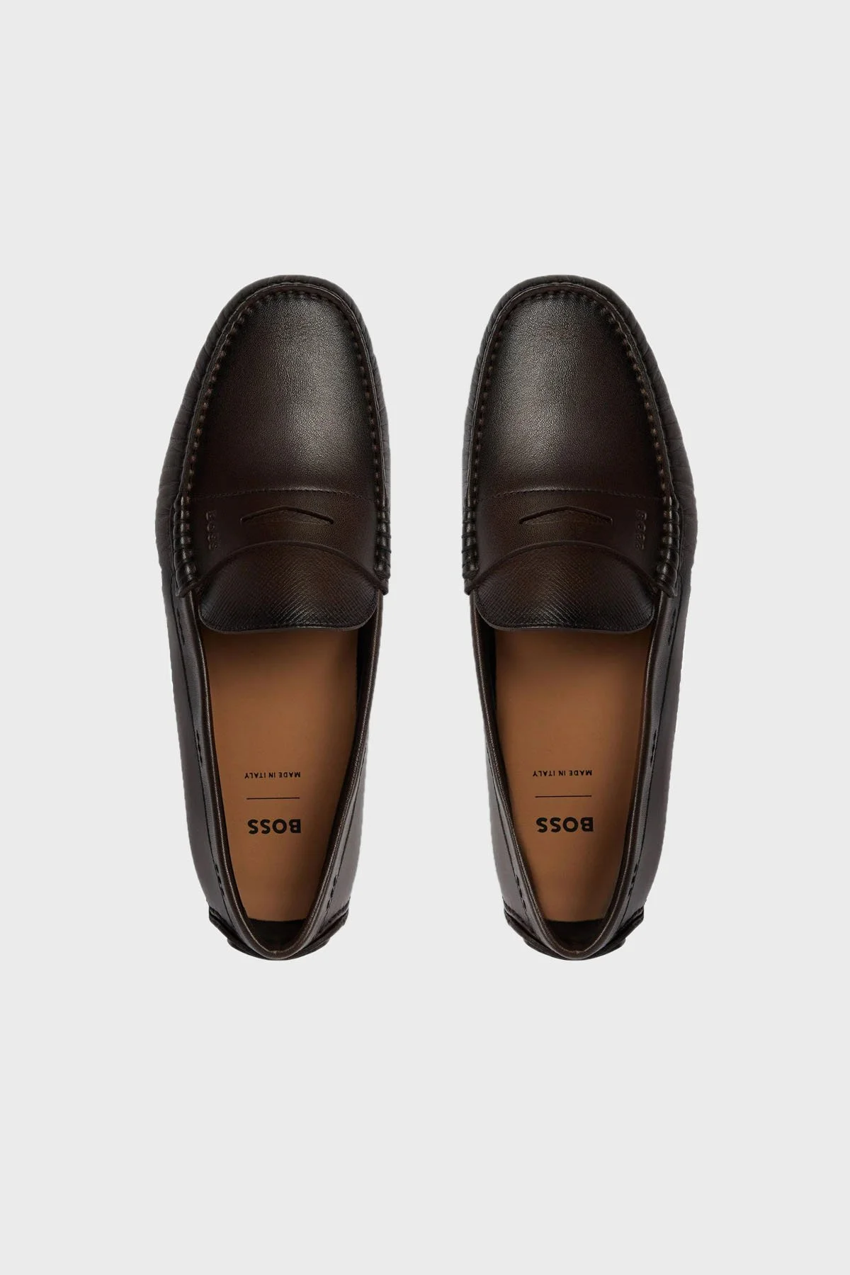 Boss Hakiki Deri Makosen Erkek Ayakkabı 50507551 204 KAHVE - 5