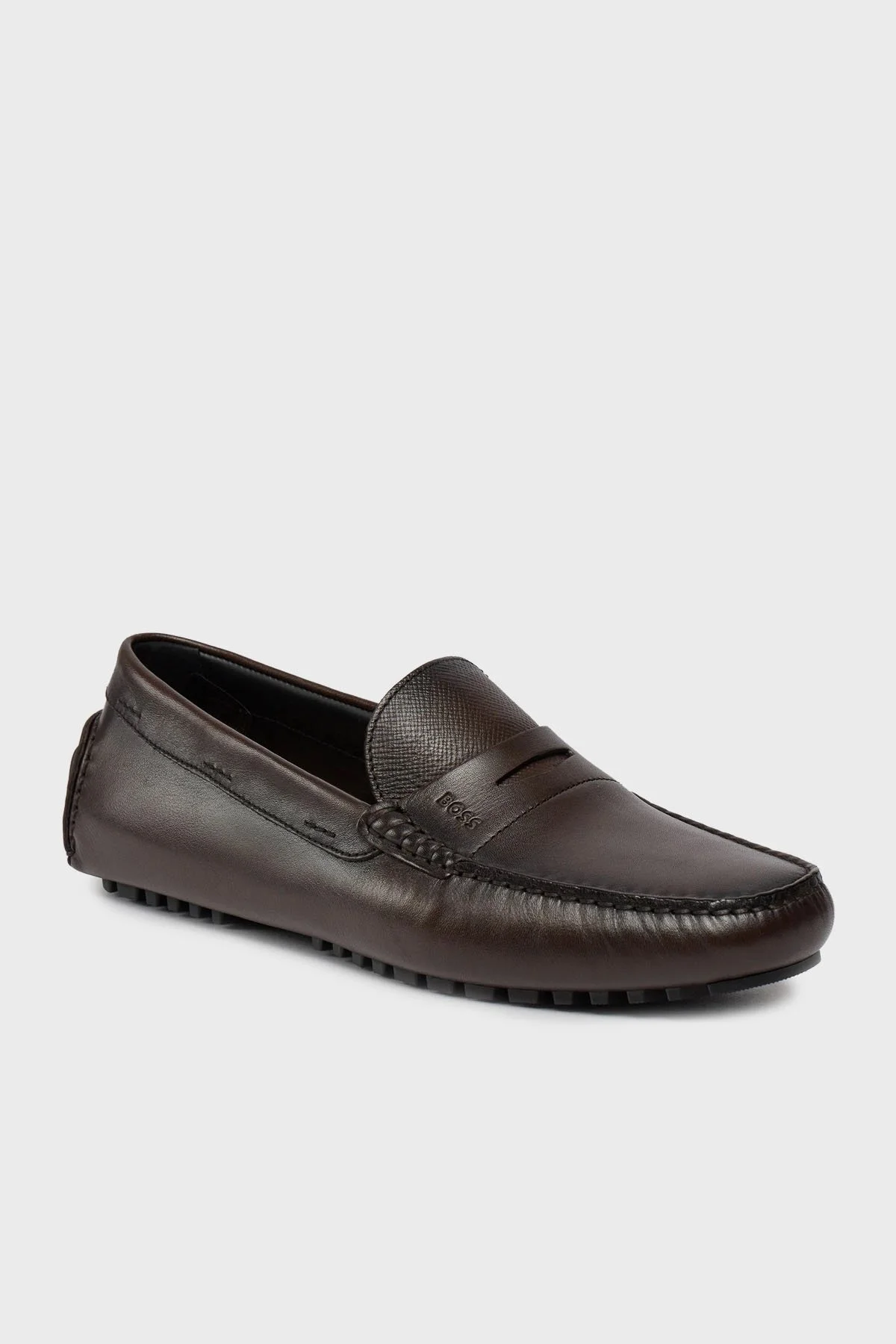 Boss Hakiki Deri Makosen Erkek Ayakkabı 50507551 204 KAHVE - 6