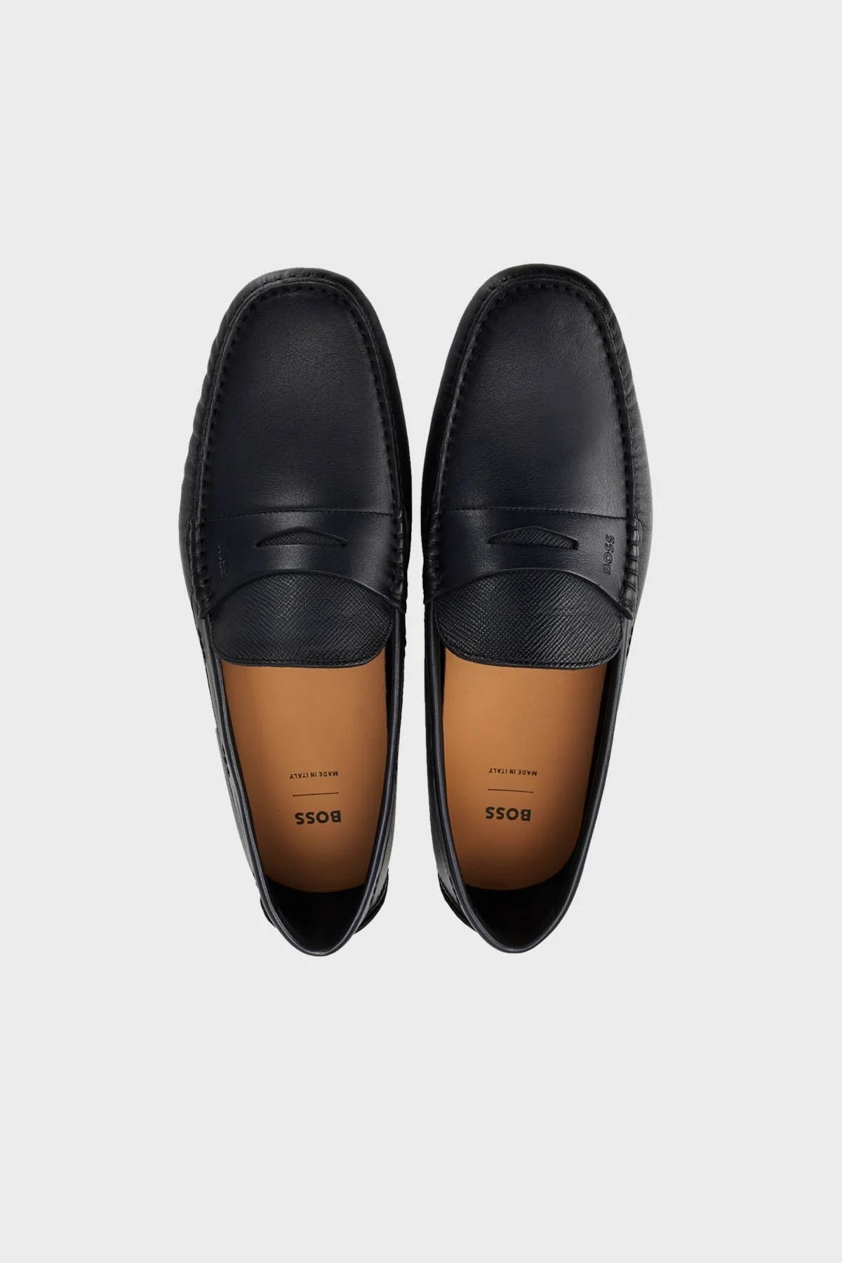 Boss Hakiki Deri Makosen Erkek Ayakkabı 50507551 401 LACİVERT - 5