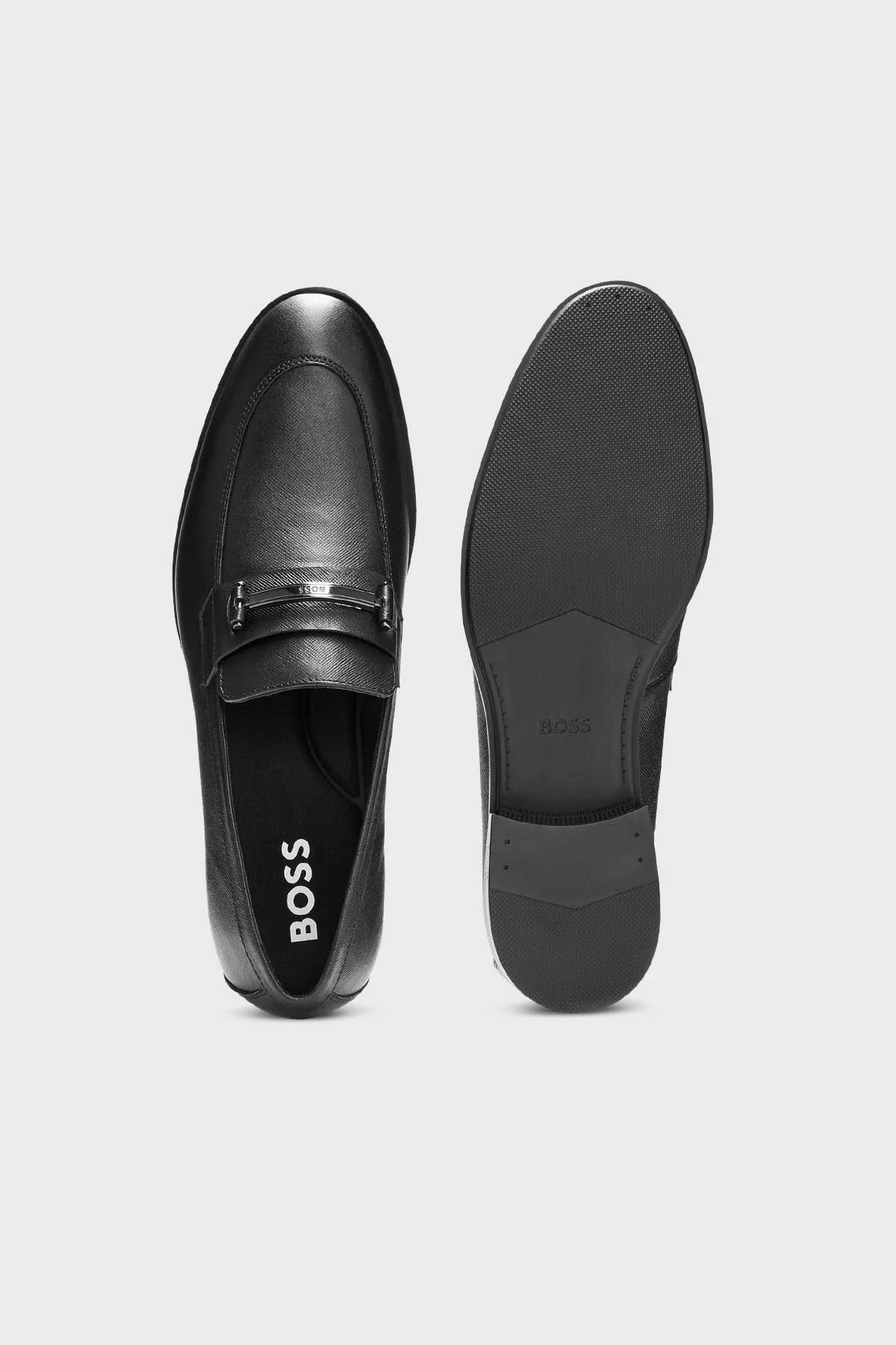 Boss Hakiki Deri Makosen Erkek Ayakkabı 50511615 001 SİYAH - 4