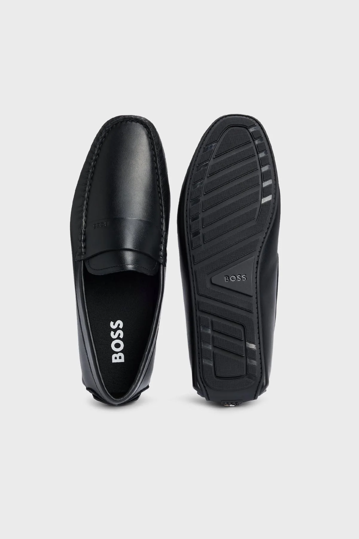 Boss Hakiki Deri Makosen Erkek Ayakkabı 50511703 001 SİYAH - 4