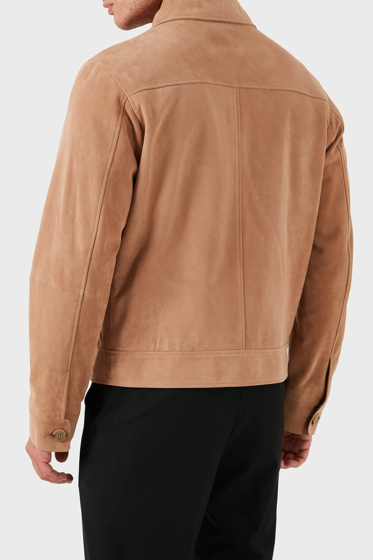 Boss Hakiki Deri Regular Fit Erkek Ceket 50510178 282 CAMEL - 3