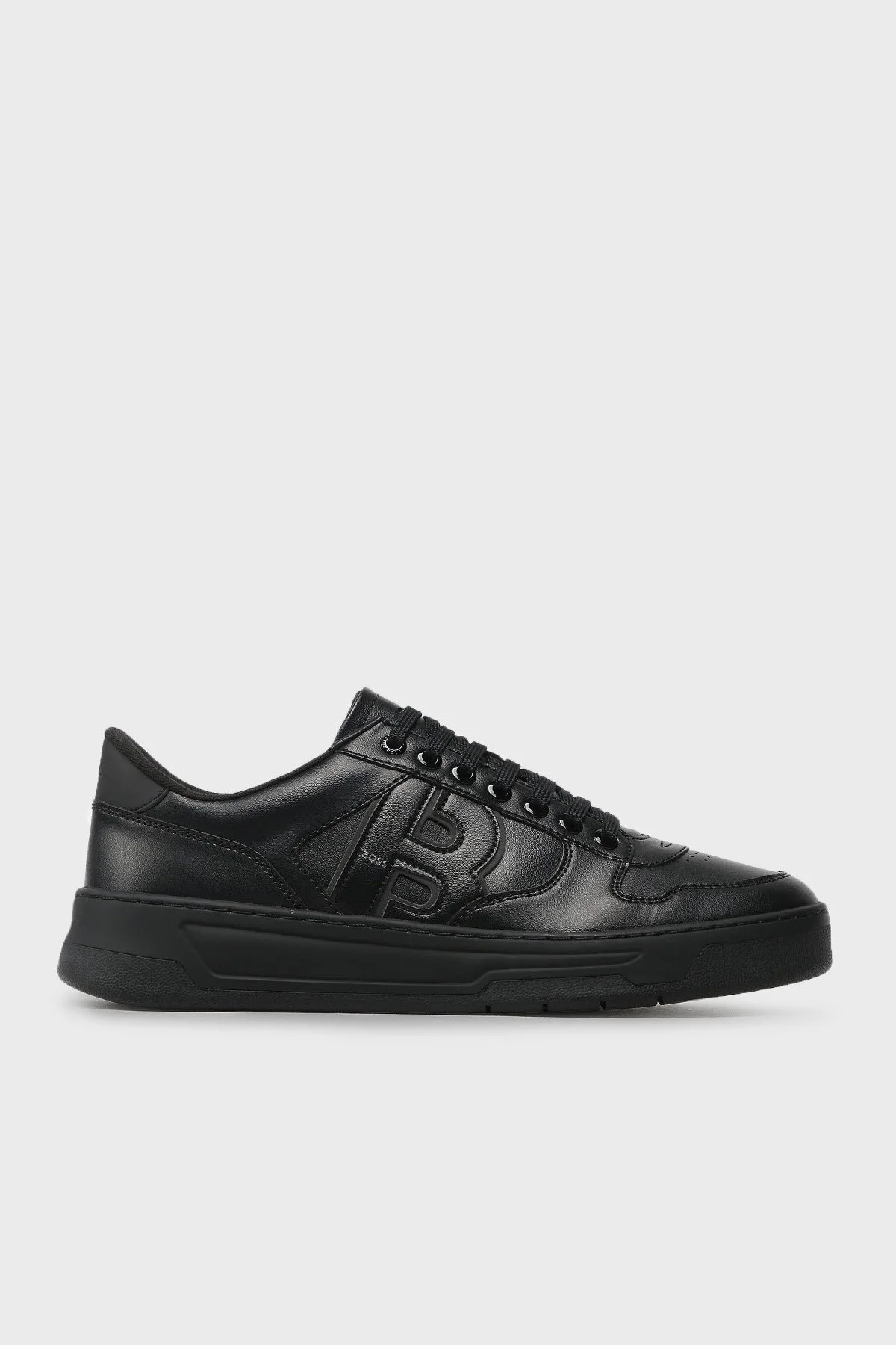 Boss Hakiki Deri Sneaker Erkek Ayakkabı 50480153 005 SİYAH - 1