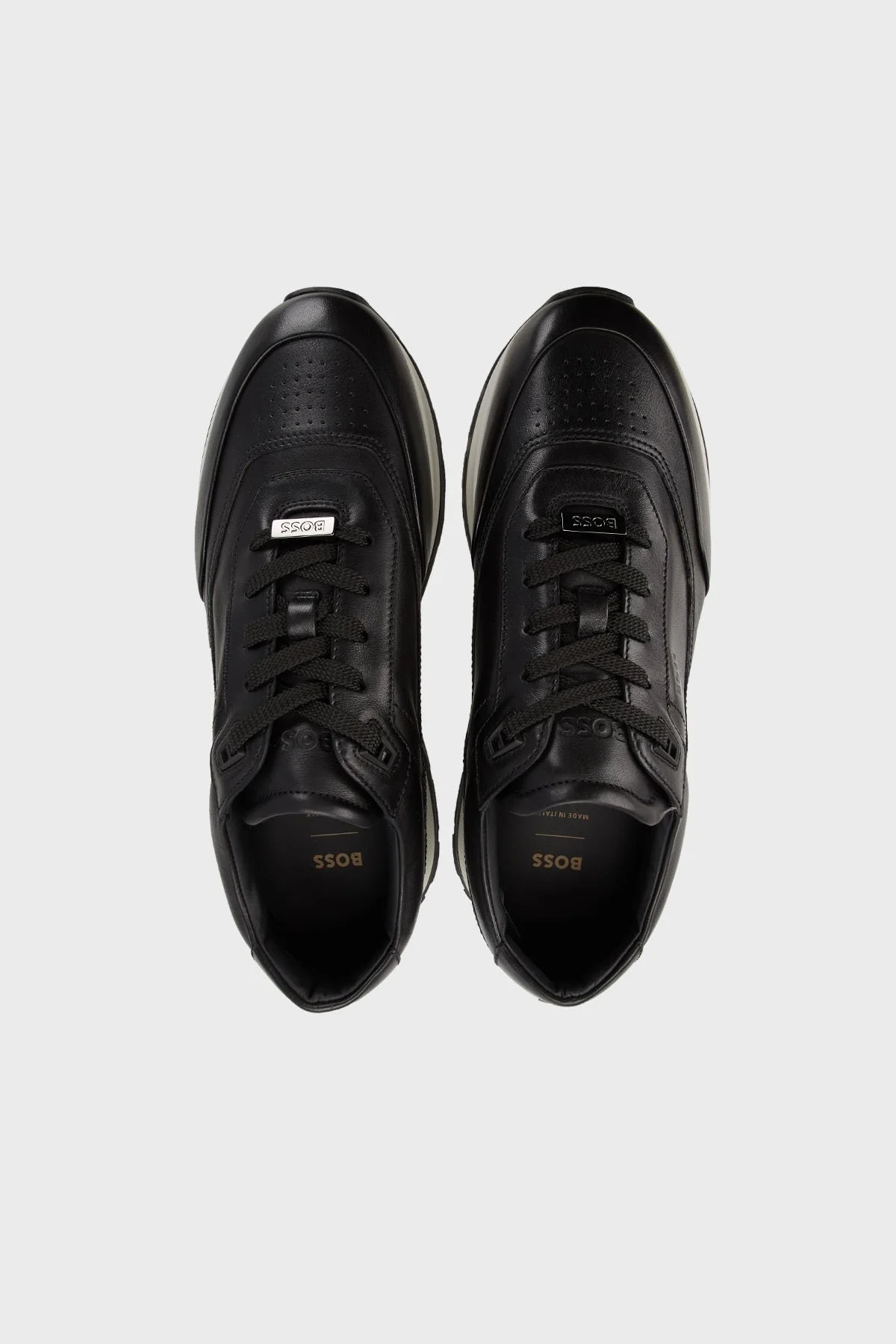 Boss Hakiki Deri Sneaker Erkek Ayakkabı 50492327 001 SİYAH - 5