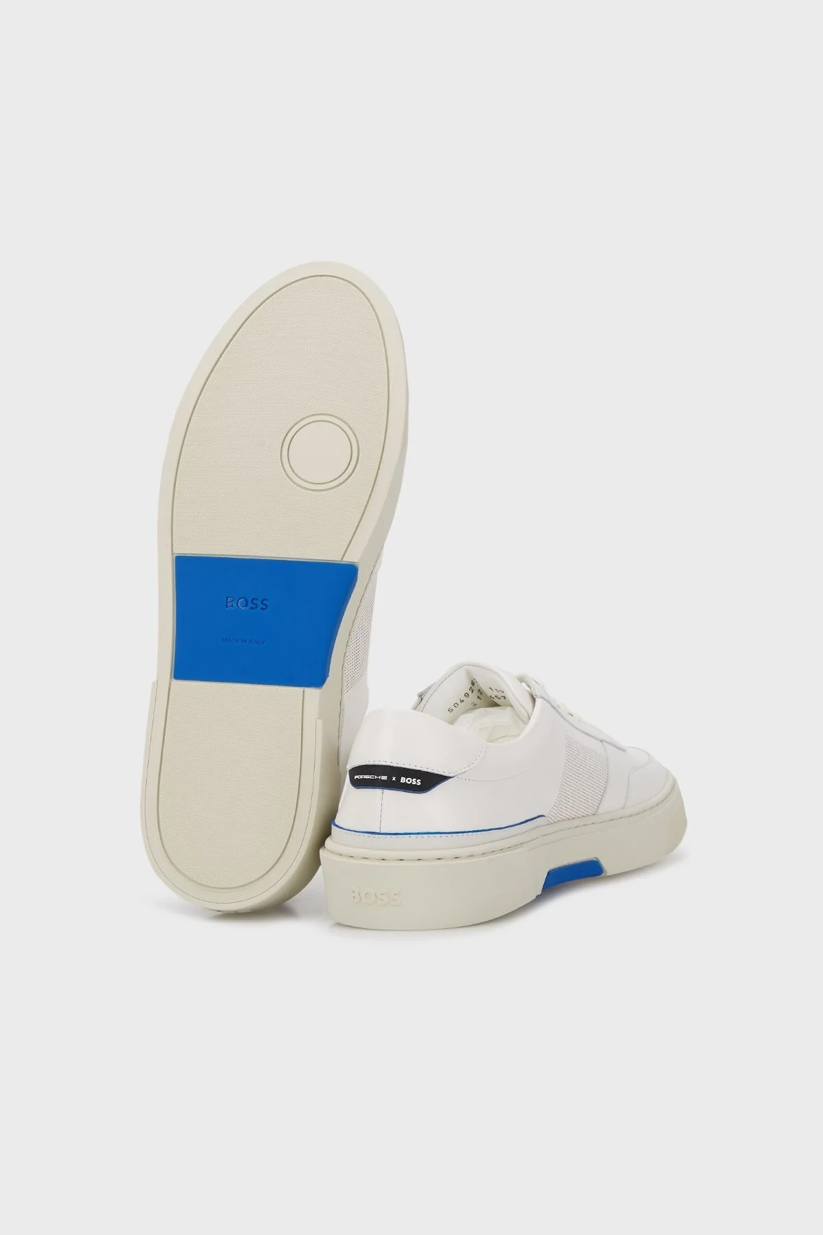 Boss Hakiki Deri Sneaker Erkek Ayakkabı 50492628 112 BEYAZ - 9