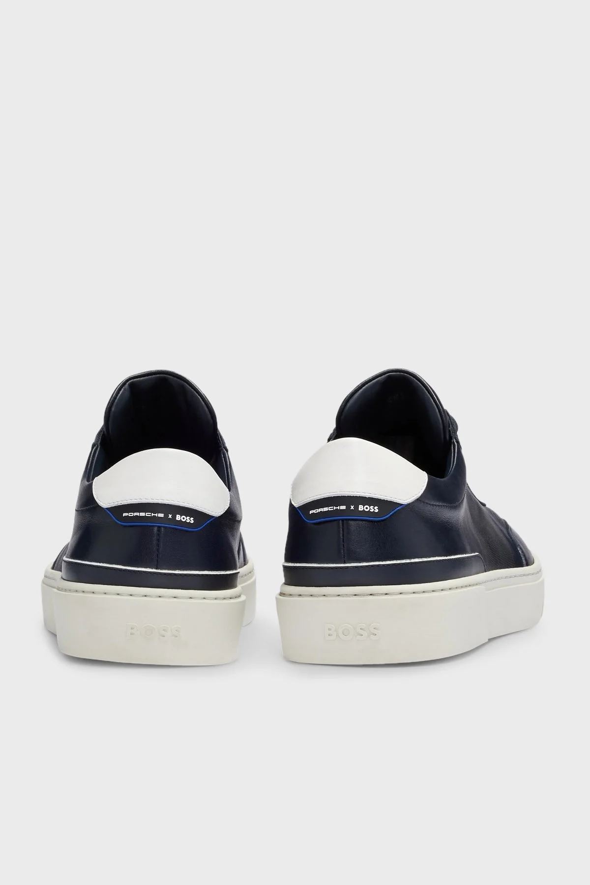 Boss Hakiki Deri Sneaker Erkek Ayakkabı 50492628 401 LACİVERT - 5