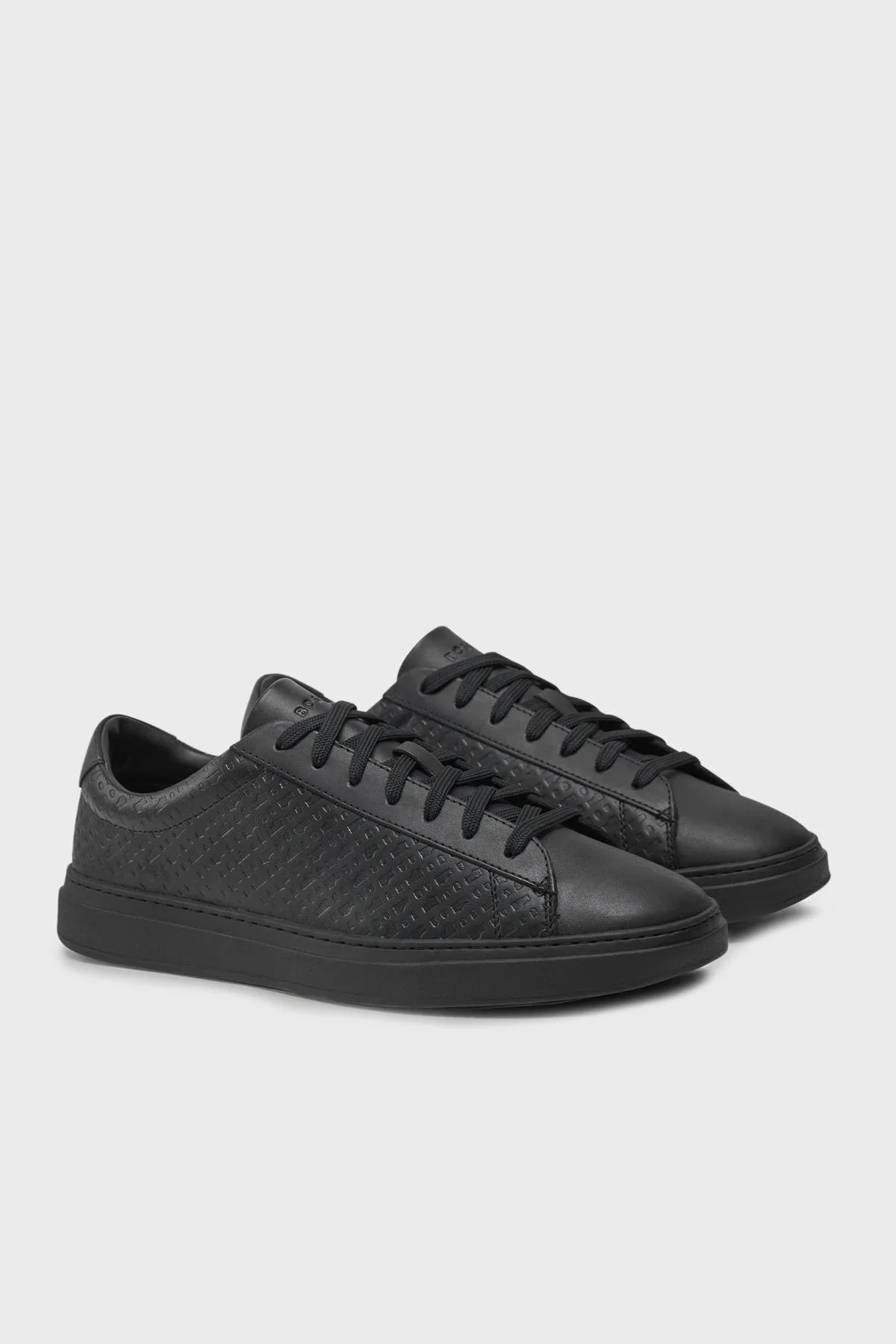 Boss Hakiki Deri Sneaker Erkek Ayakkabı 50536507 005 SİYAH - 2