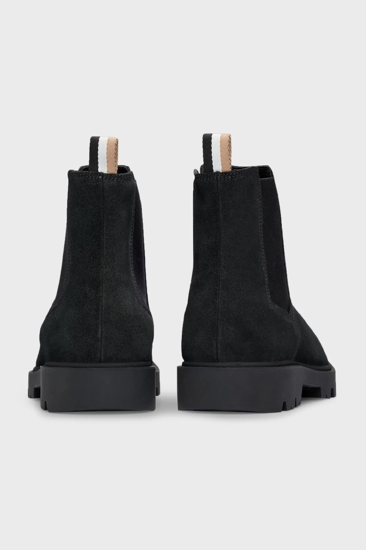 Boss Hakiki Deri Süet Chelsea Erkek Bot 50503675 001 SİYAH - 3