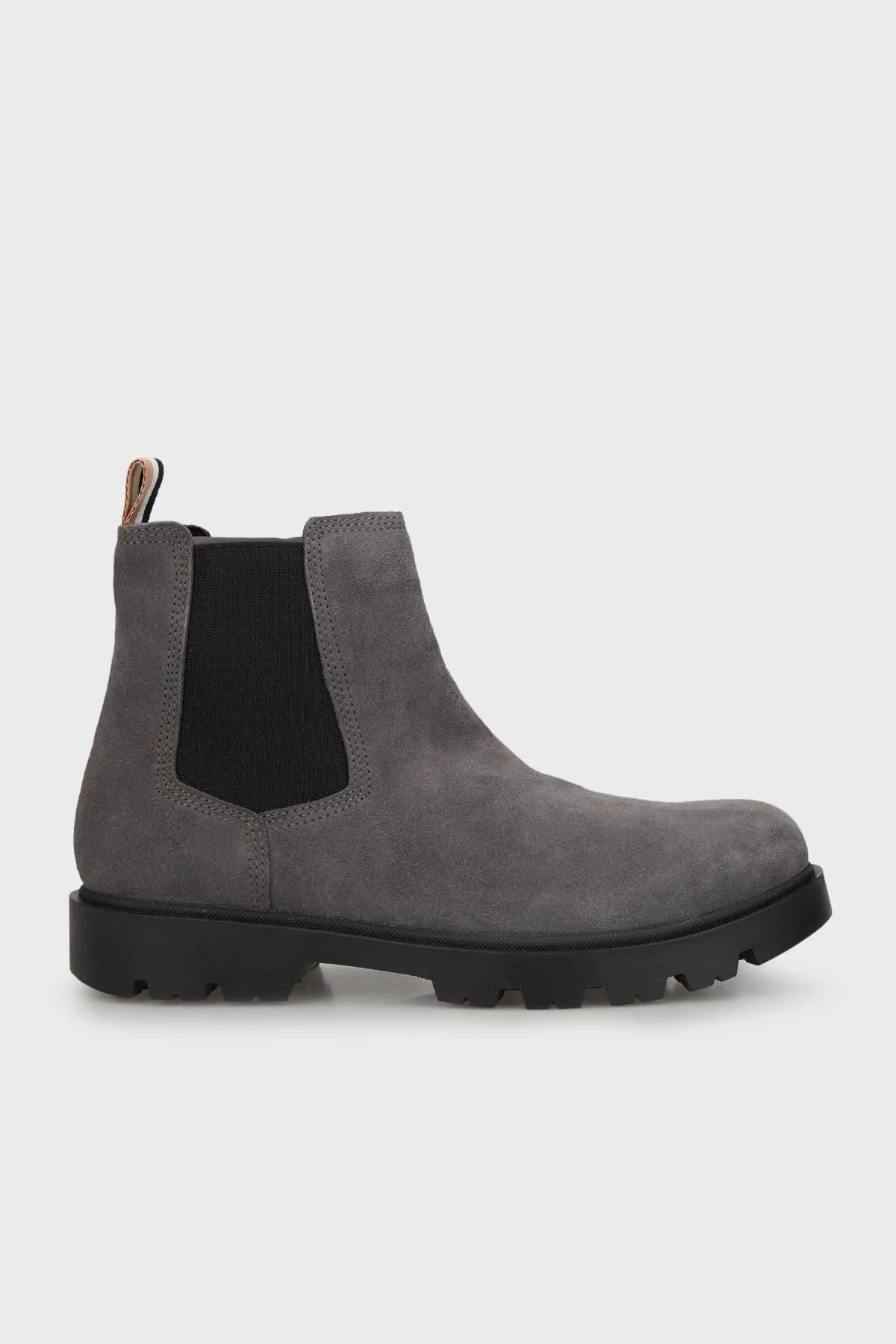 Boss Hakiki Deri Süet Chelsea Erkek Bot 50503675 021 GRİ - 1