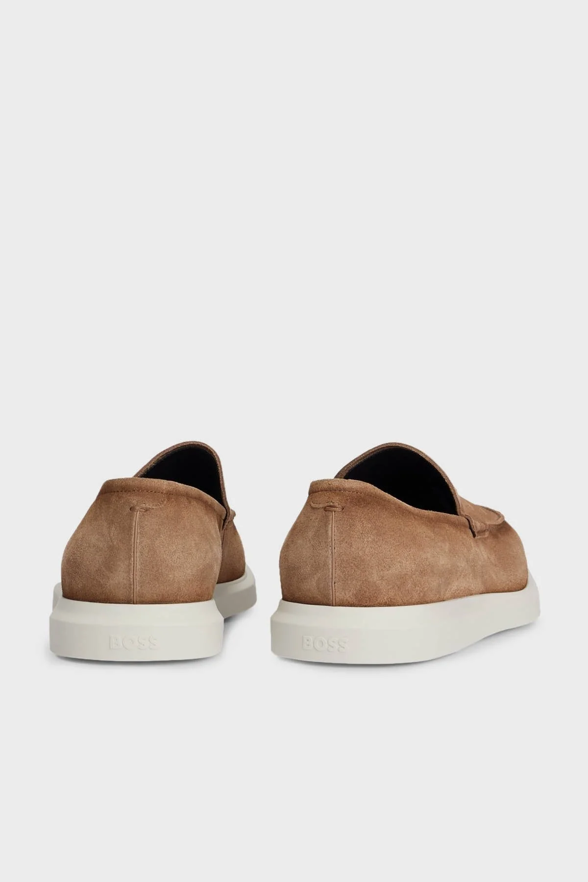 Boss Hakiki Deri Süet Loafer Erkek Ayakkabı 50517007 268 KAHVE - 5