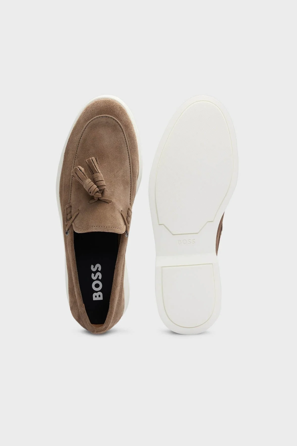 Boss Hakiki Deri Süet Loafer Erkek Ayakkabı 50517133 260 KAHVE - 9