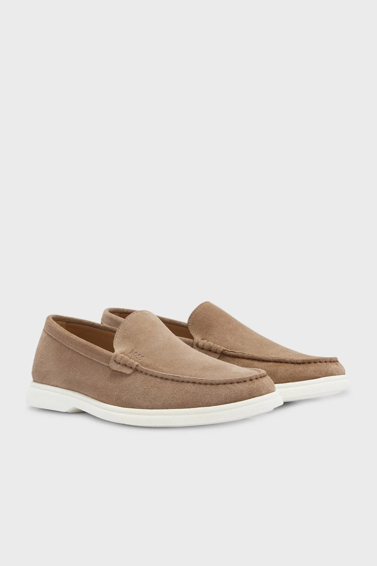 Boss Hakiki Deri Süet Makosen Erkek Ayakkabı 50492969 260 KAHVE - 2