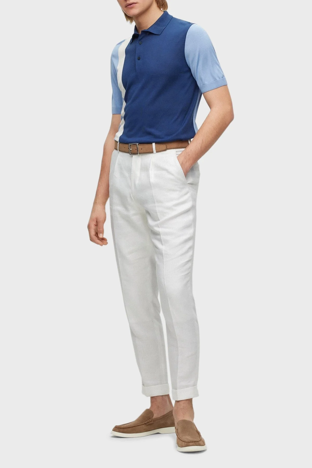 Boss Hakiki Deri Süet Makosen Erkek Ayakkabı 50492969 260 KAHVE - 3