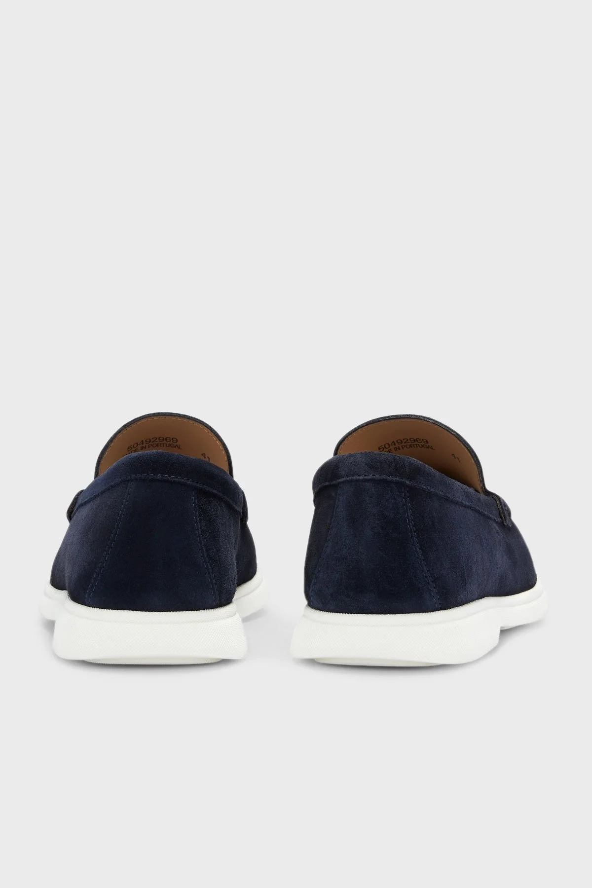 Boss Hakiki Deri Süet Makosen Erkek Ayakkabı 50492969 401 LACİVERT - 4