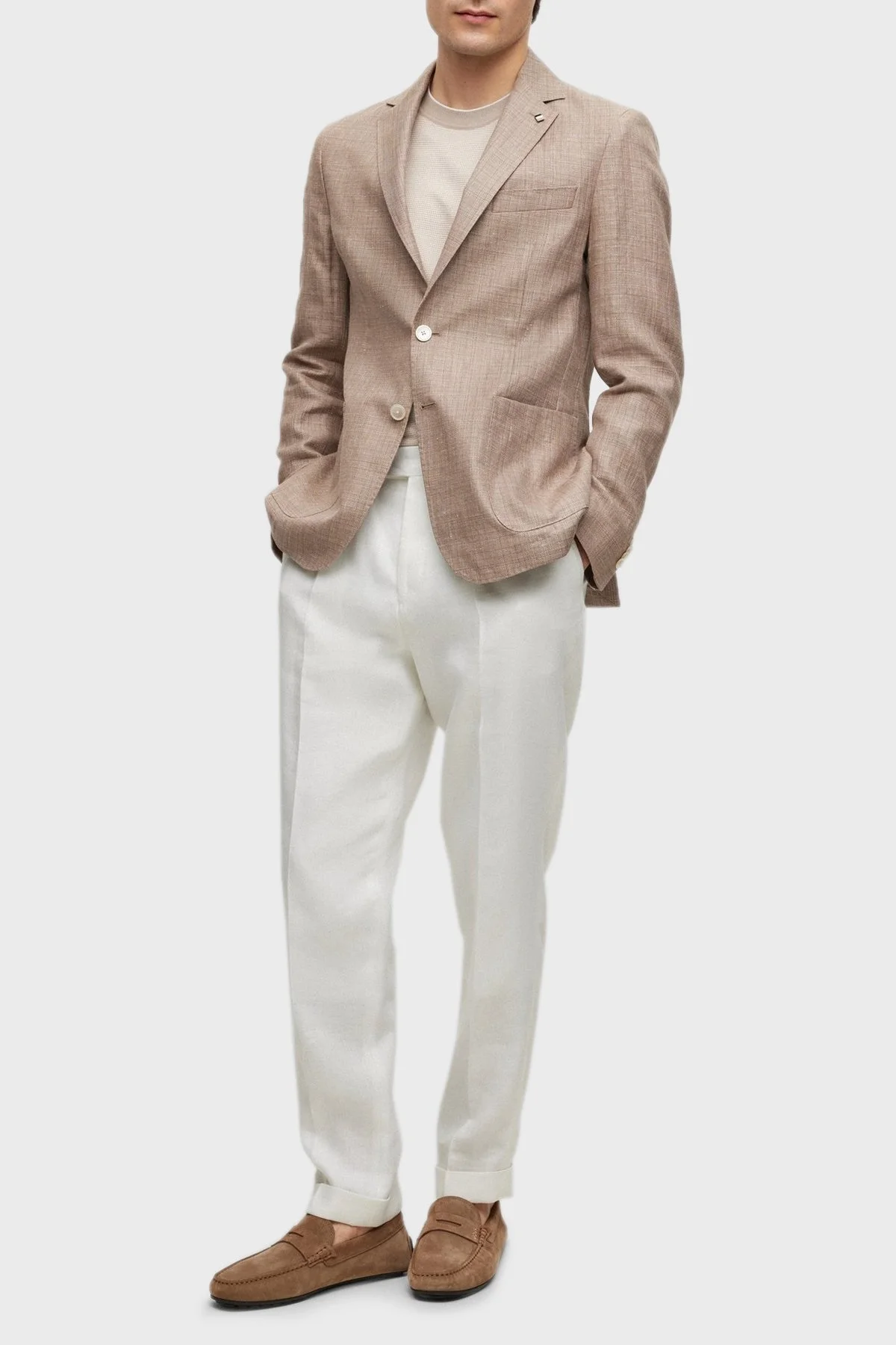 Boss Hakiki Deri Süet Makosen Erkek Ayakkabı 50492992 260 KAHVE - 3