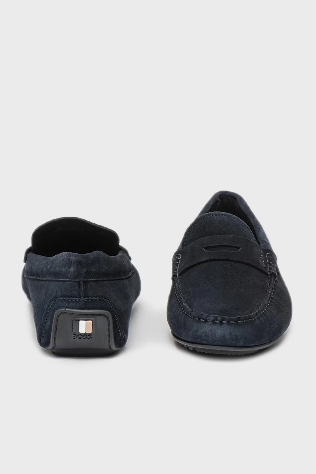Boss Hakiki Deri Süet Makosen Erkek Ayakkabı 50492992 401 LACİVERT - 3