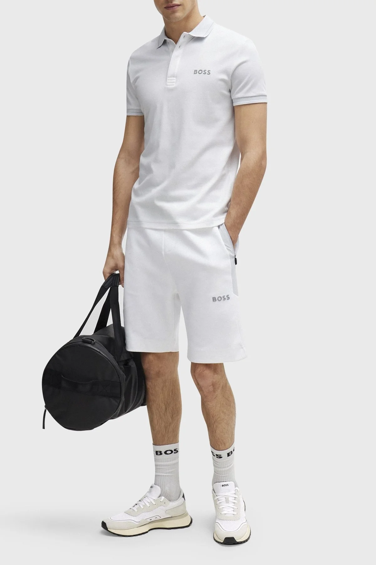 Boss İnterlok Pamuklu Slim Fit Erkek Polo Yaka T Shirt 50512892 100 BEYAZ - 7