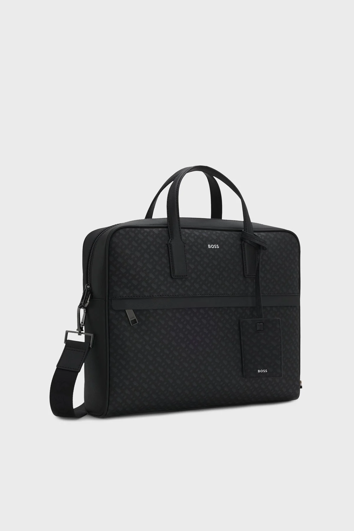 Boss Jakarlı Logo Baskılı Çıkarılabilir Askılı Erkek Çanta 50552587 003 SİYAH - 3