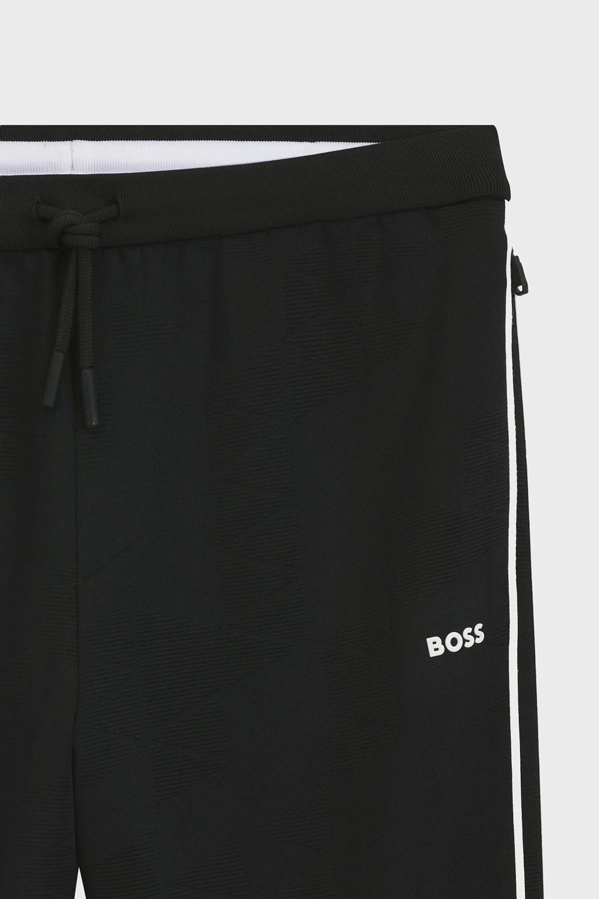 Boss Jakarlı Relaxed Fit Lastikli Paça Erkek Pantolon 50566815 001 Siyah - 6
