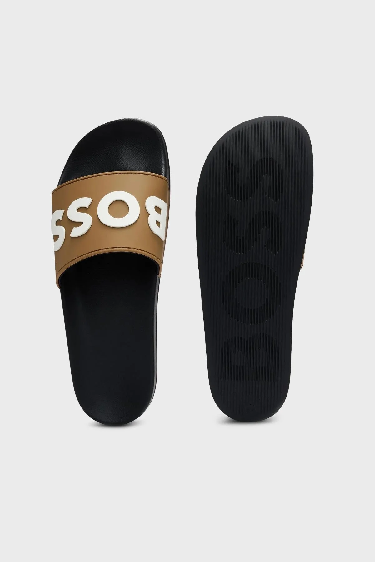 Boss Kabartma Logolu Erkek Terlik 50498241 241 KAHVE - 3