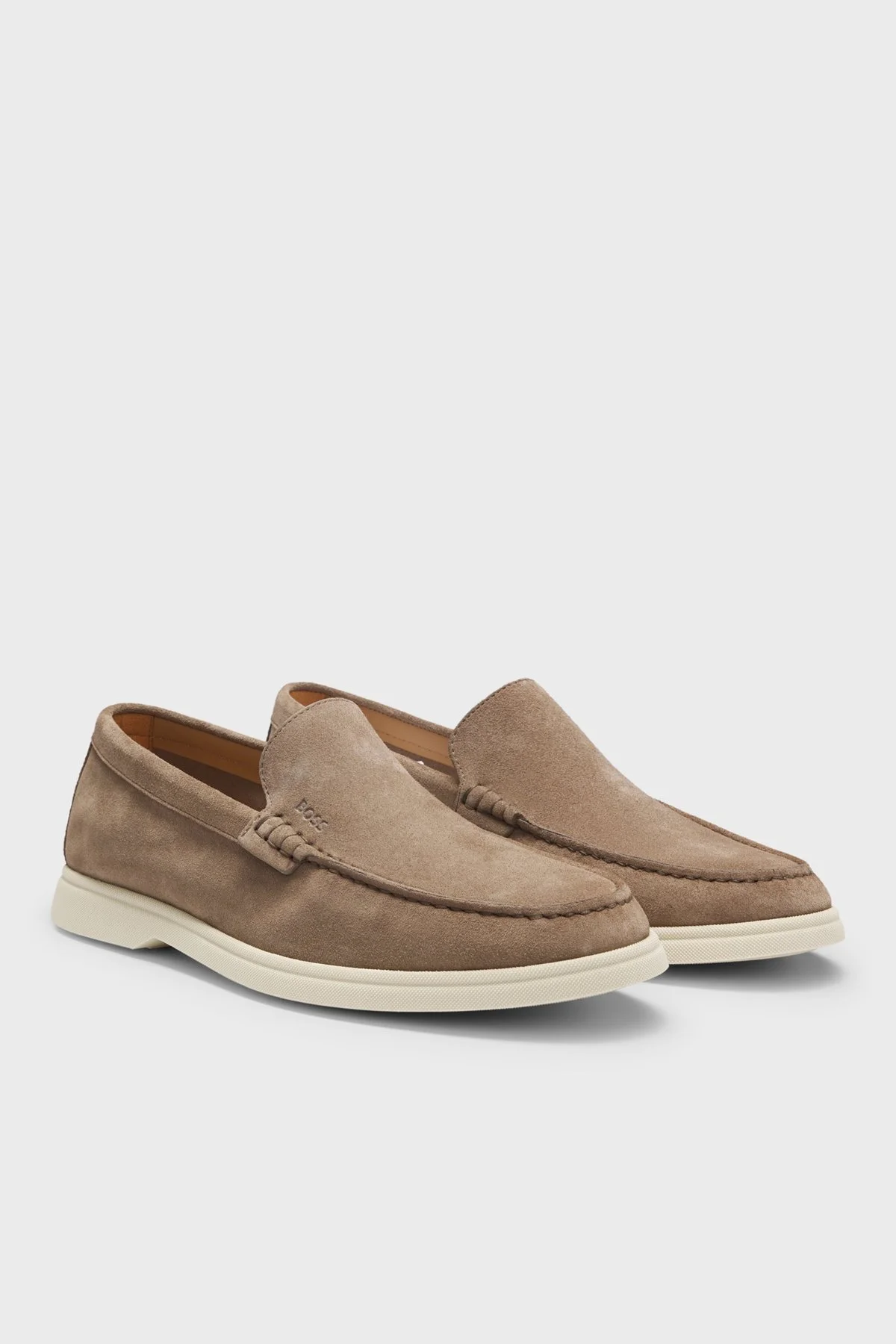 Boss Kabartmalı Logolu Süet Mokasen Erkek Ayakkabı 50543083 262 VİZON - 3