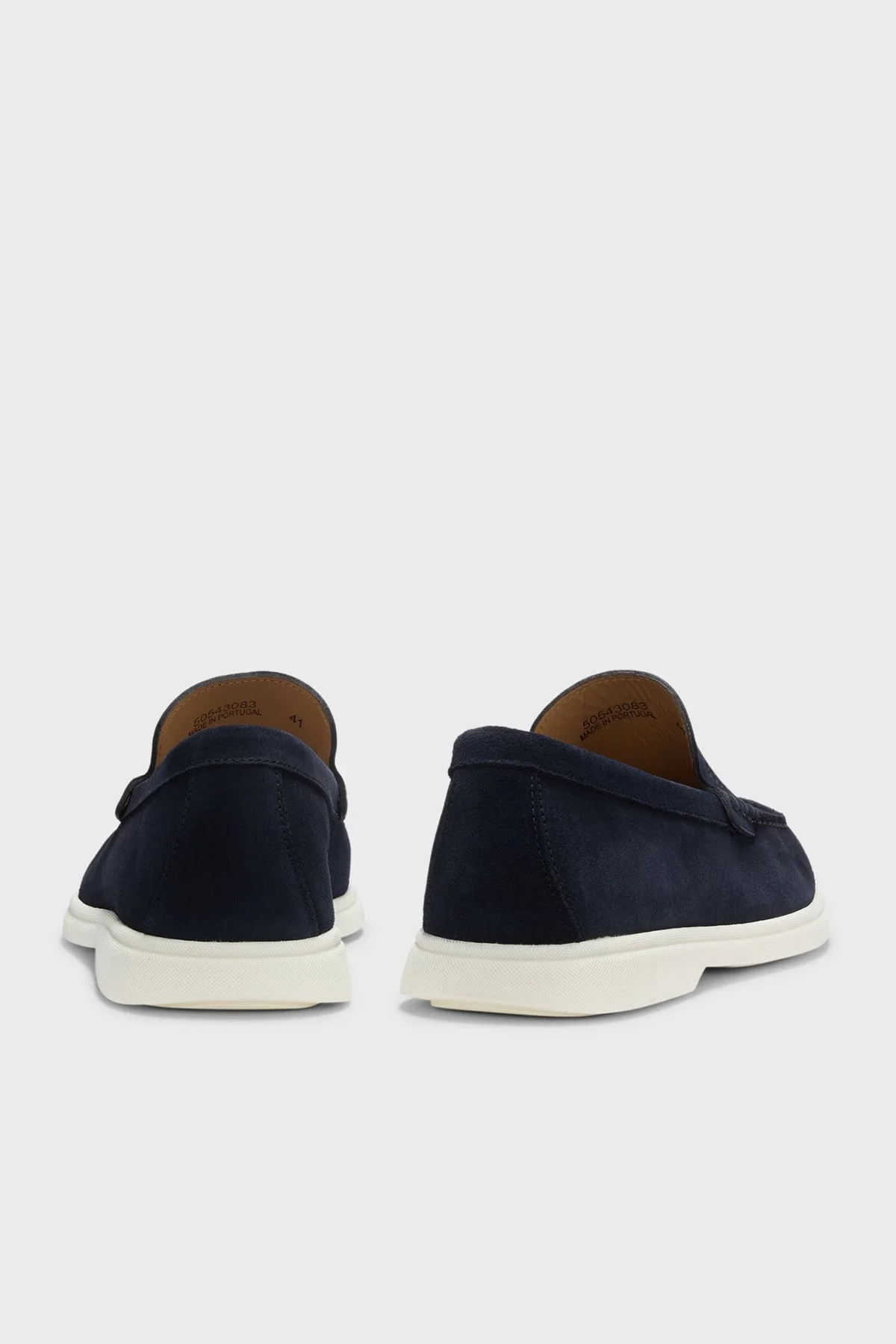 Boss Kabartmalı Logolu Süet Mokasen Erkek Ayakkabı 50543083 402 LACİVERT - 4