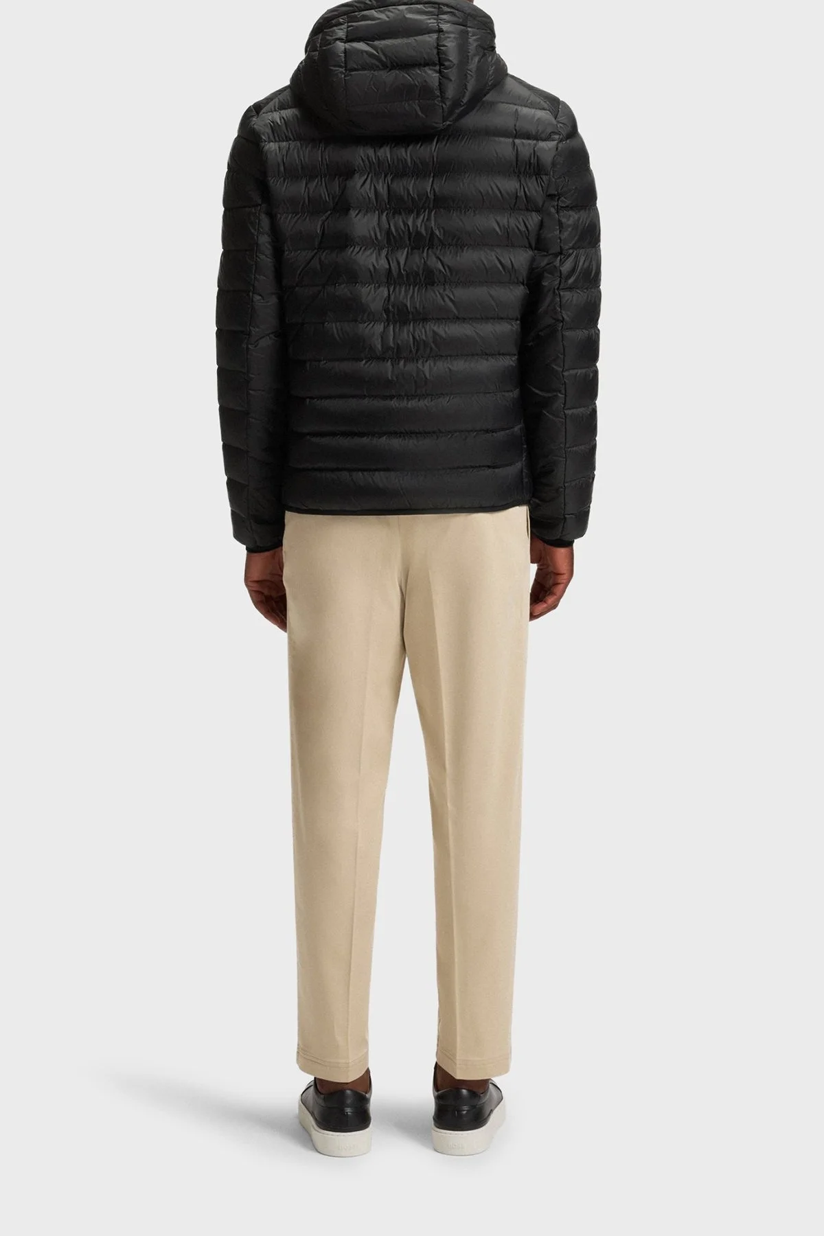 Boss Kapitoneli Kuş Tüyü Dolgulu Regular Fit Çıkarılabilir Kapüşonlu Şişme Erkek Mont 50540450 001 SİYAH - 3