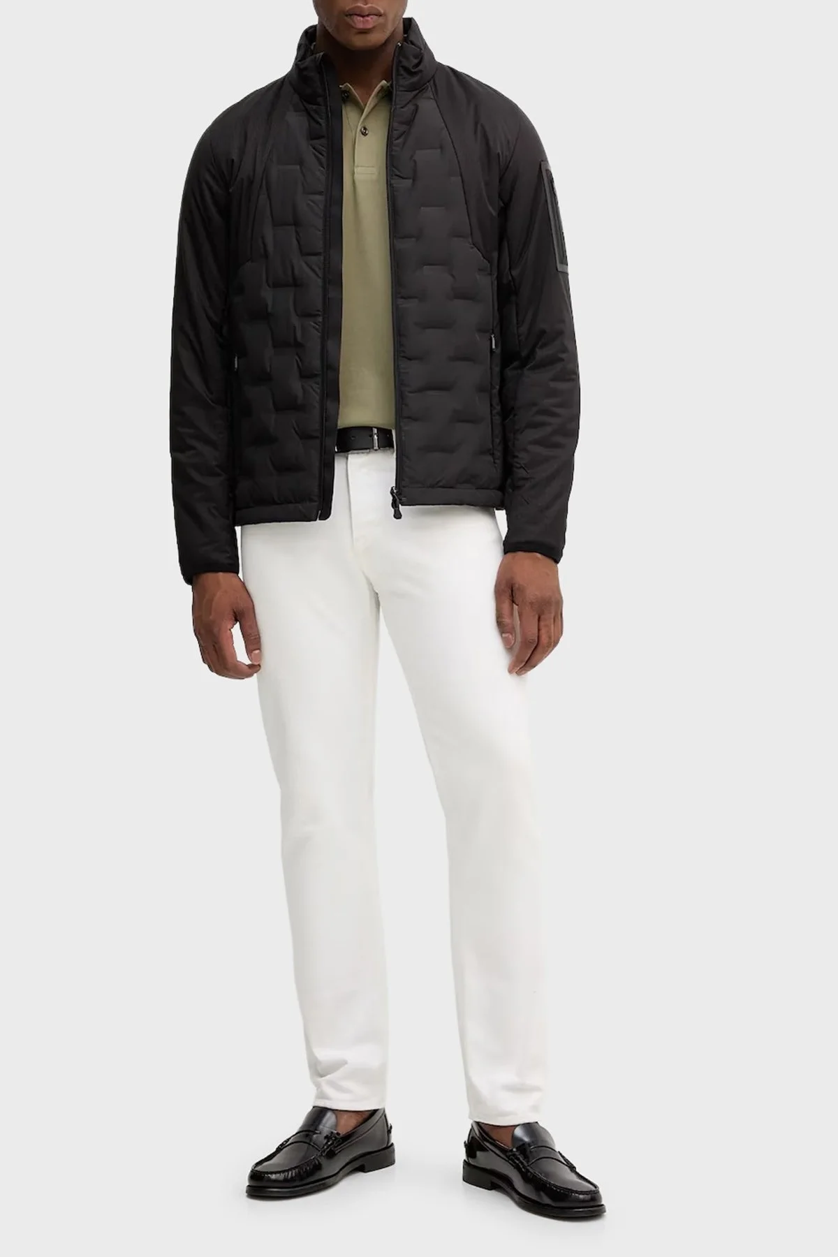 Boss Kapitoneli Kuş Tüyü Dolgulu Regular Fit Dik Yaka Şişme Erkek Mont 50541054 001 SİYAH - 1