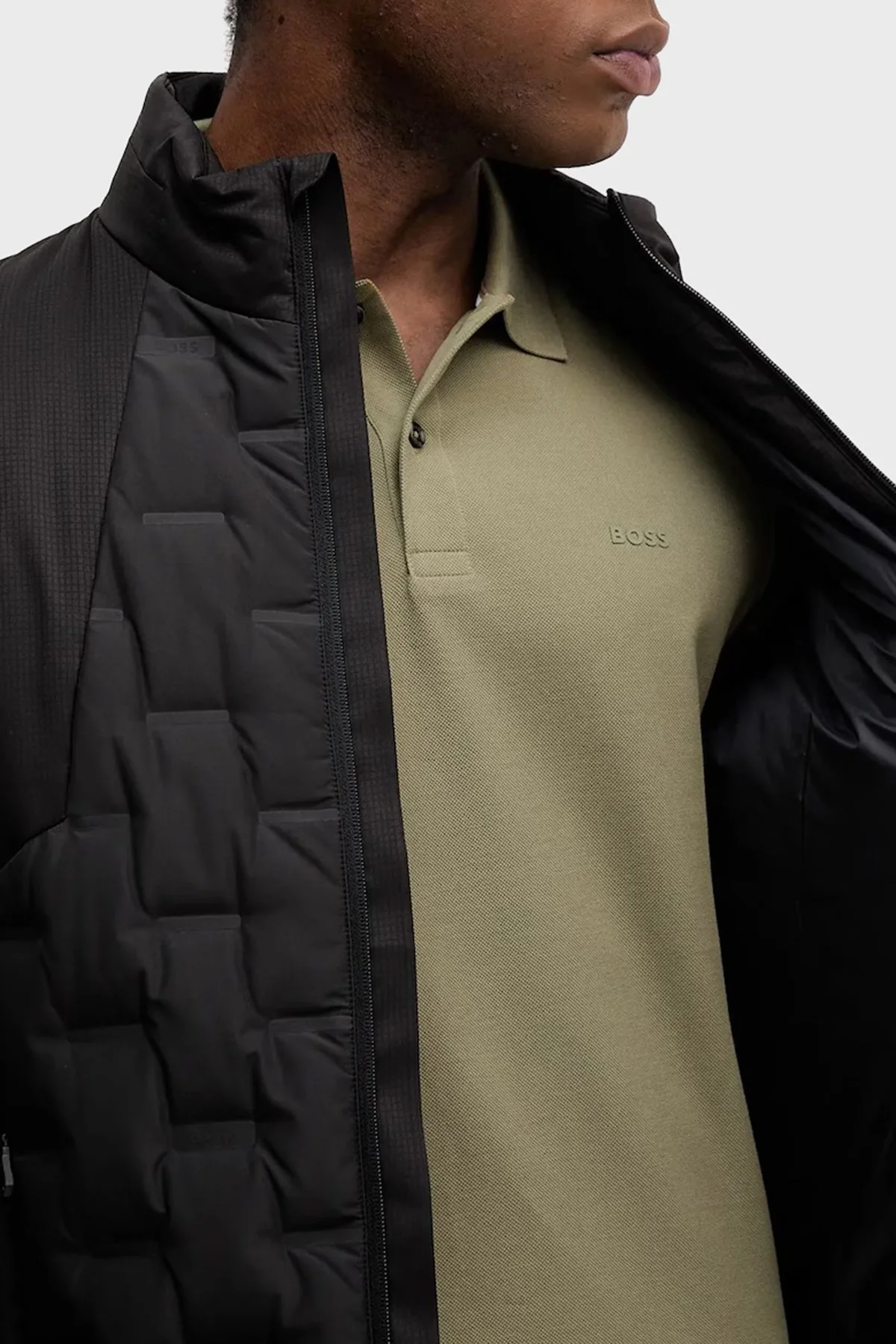 Boss Kapitoneli Kuş Tüyü Dolgulu Regular Fit Dik Yaka Şişme Erkek Mont 50541054 001 SİYAH - 4