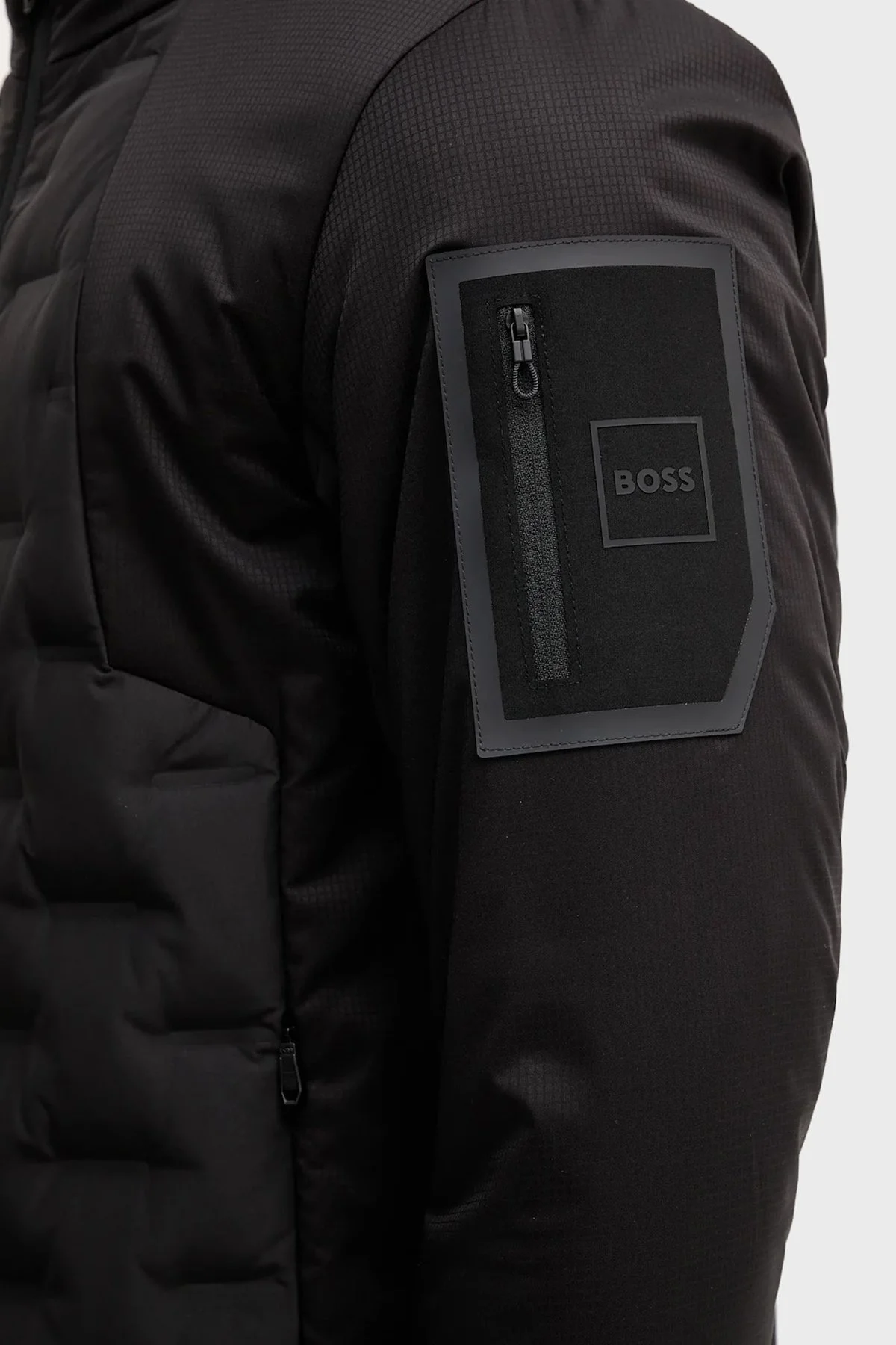 Boss Kapitoneli Kuş Tüyü Dolgulu Regular Fit Dik Yaka Şişme Erkek Mont 50541054 001 SİYAH - 5