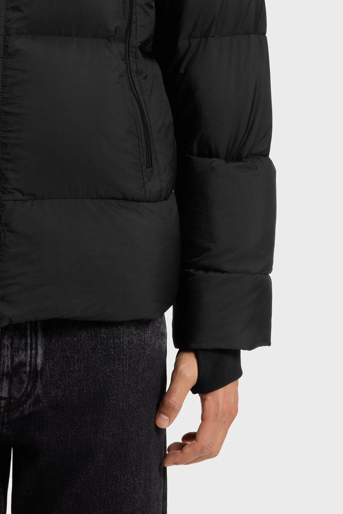 Boss Kapitoneli Oversize Fit Çıkarılabilir Kapüşonlu Şişme Erkek Mont 50543618 001 SİYAH - 4