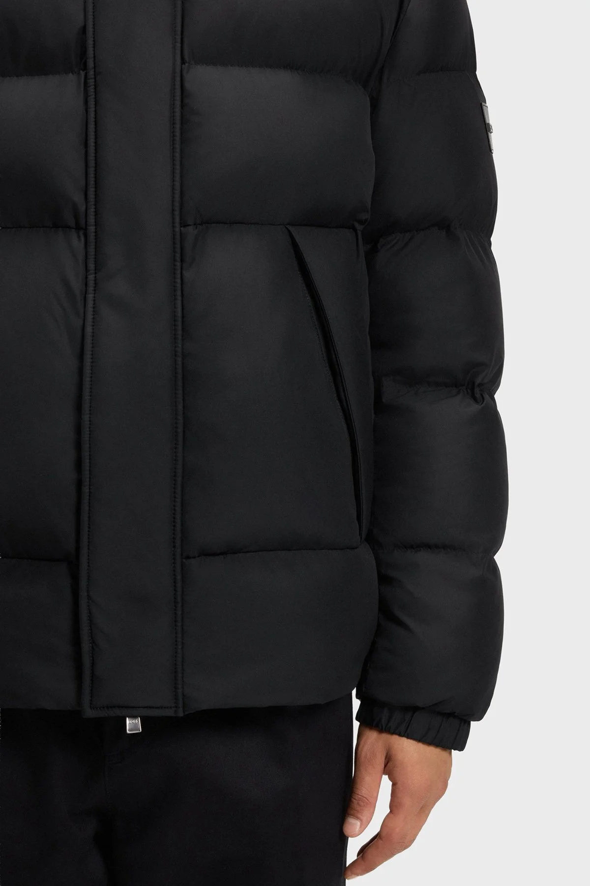 Boss Kapitoneli Regular Fit Çıkarılabilir Kapüşonlu Şişme Erkek Mont 50551599 001 SİYAH - 5