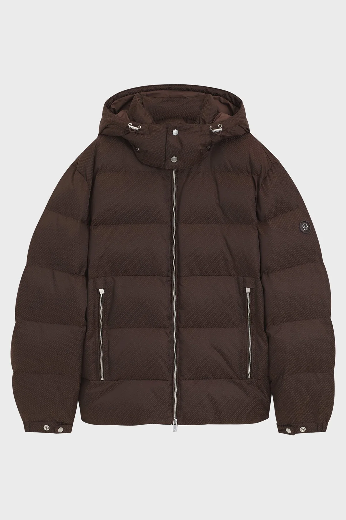 Boss Kapitoneli Regular Fit Çıkarılabilir Kapüşonlu Şişme Erkek Mont 50565112 209 Kahve - 5