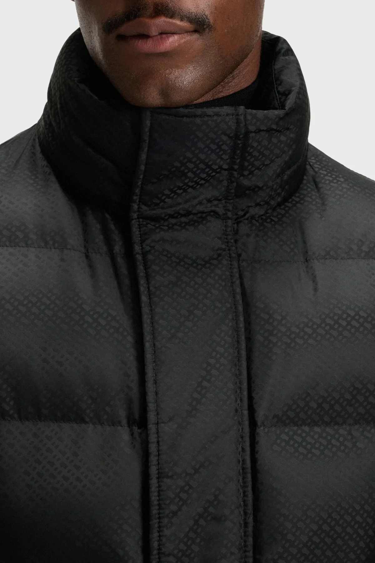 Boss Kapitoneli Regular Fit Çıkarılabilir Kapüşonlu Su İtici Şişme Erkek Mont 50548727 001 SİYAH - 4