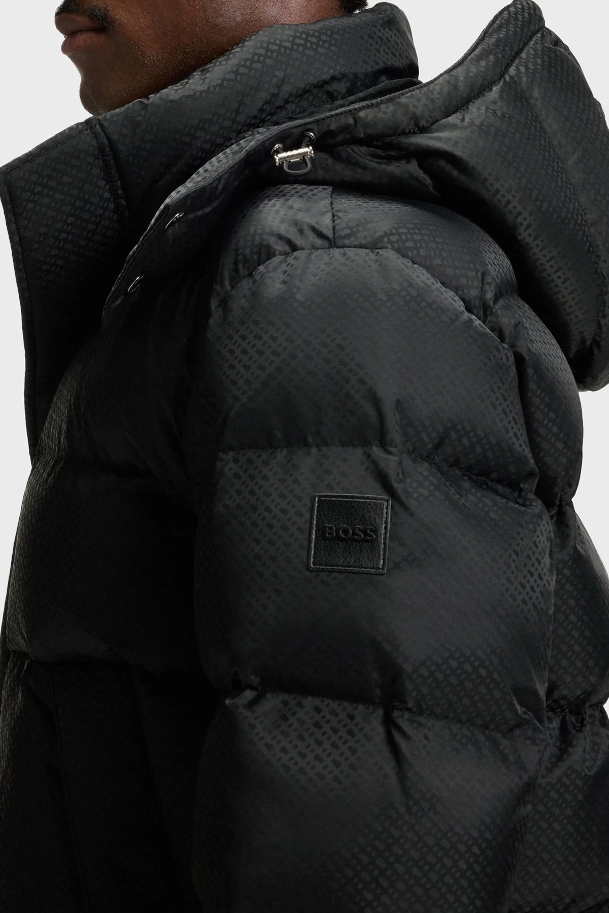 Boss Kapitoneli Regular Fit Çıkarılabilir Kapüşonlu Su İtici Şişme Erkek Mont 50548727 001 SİYAH - 5