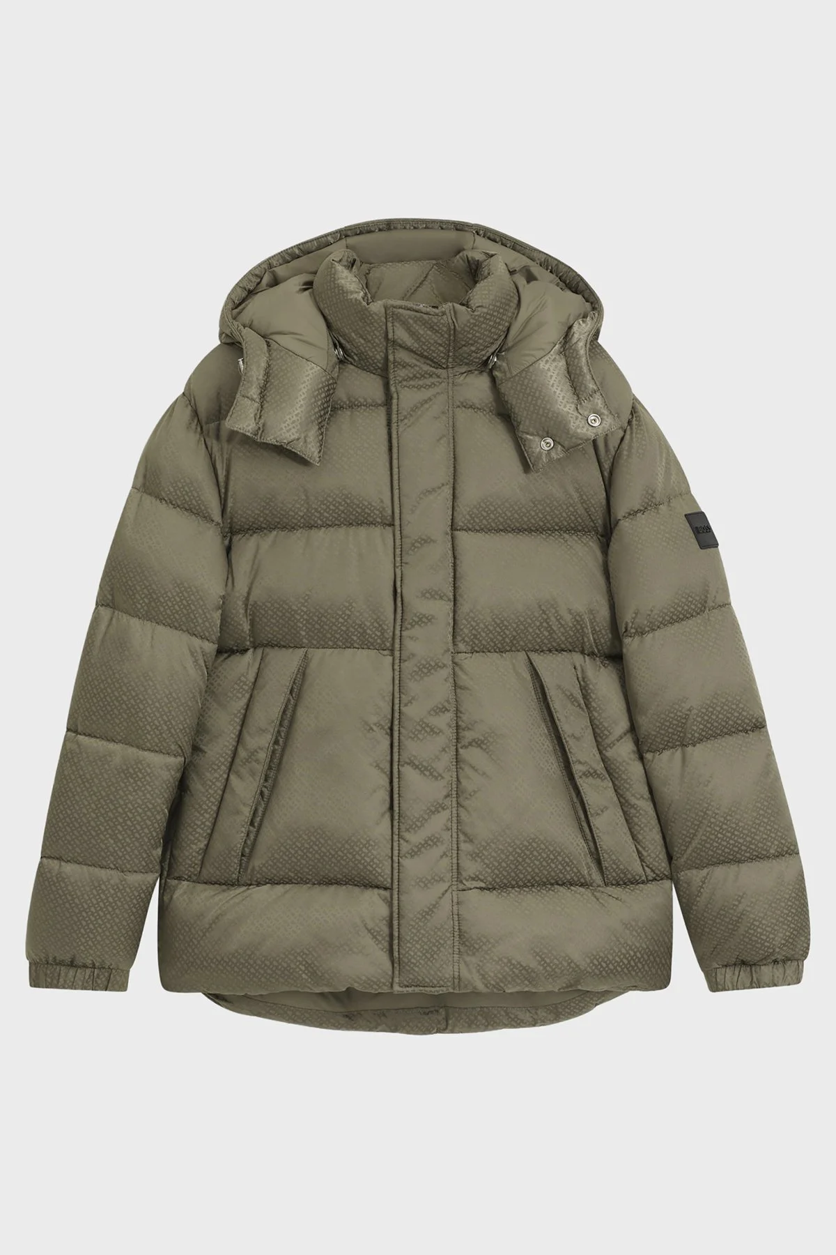 Boss Kapitoneli Regular Fit Çıkarılabilir Kapüşonlu Su İtici Şişme Erkek Mont 50548727 245 HAKİ - 6