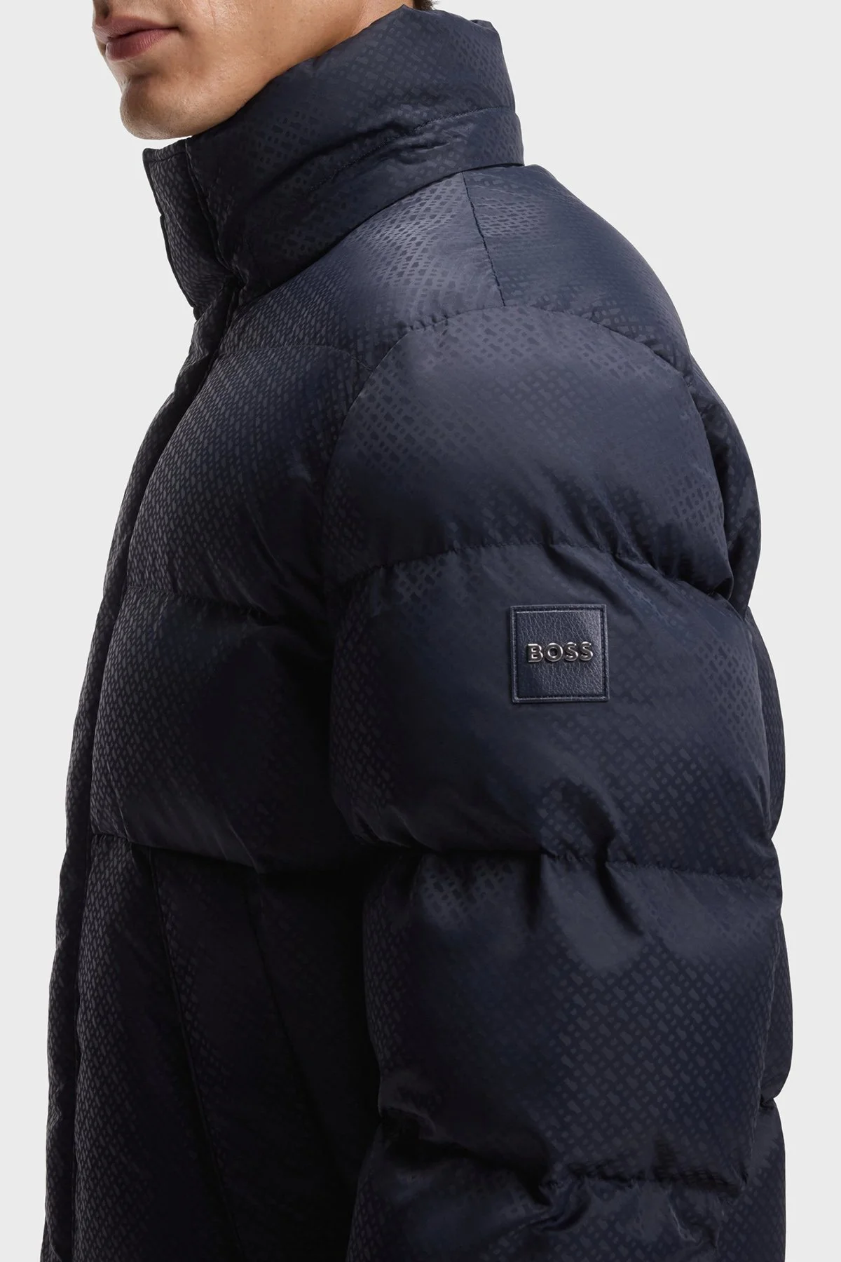 Boss Kapitoneli Regular Fit Çıkarılabilir Kapüşonlu Su İtici Şişme Erkek Mont 50548727 404 LACİVERT - 4