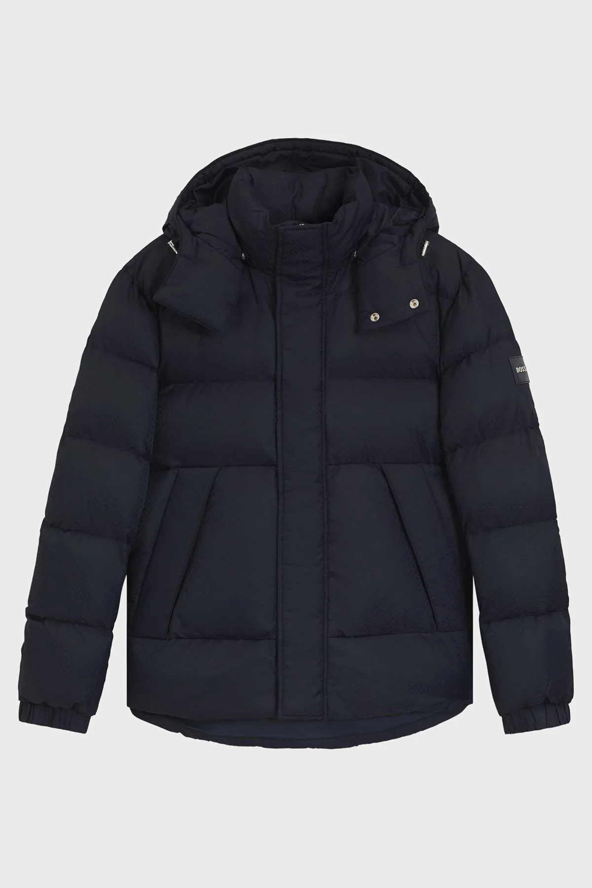 Boss Kapitoneli Regular Fit Çıkarılabilir Kapüşonlu Su İtici Şişme Erkek Mont 50548727 404 LACİVERT - 5